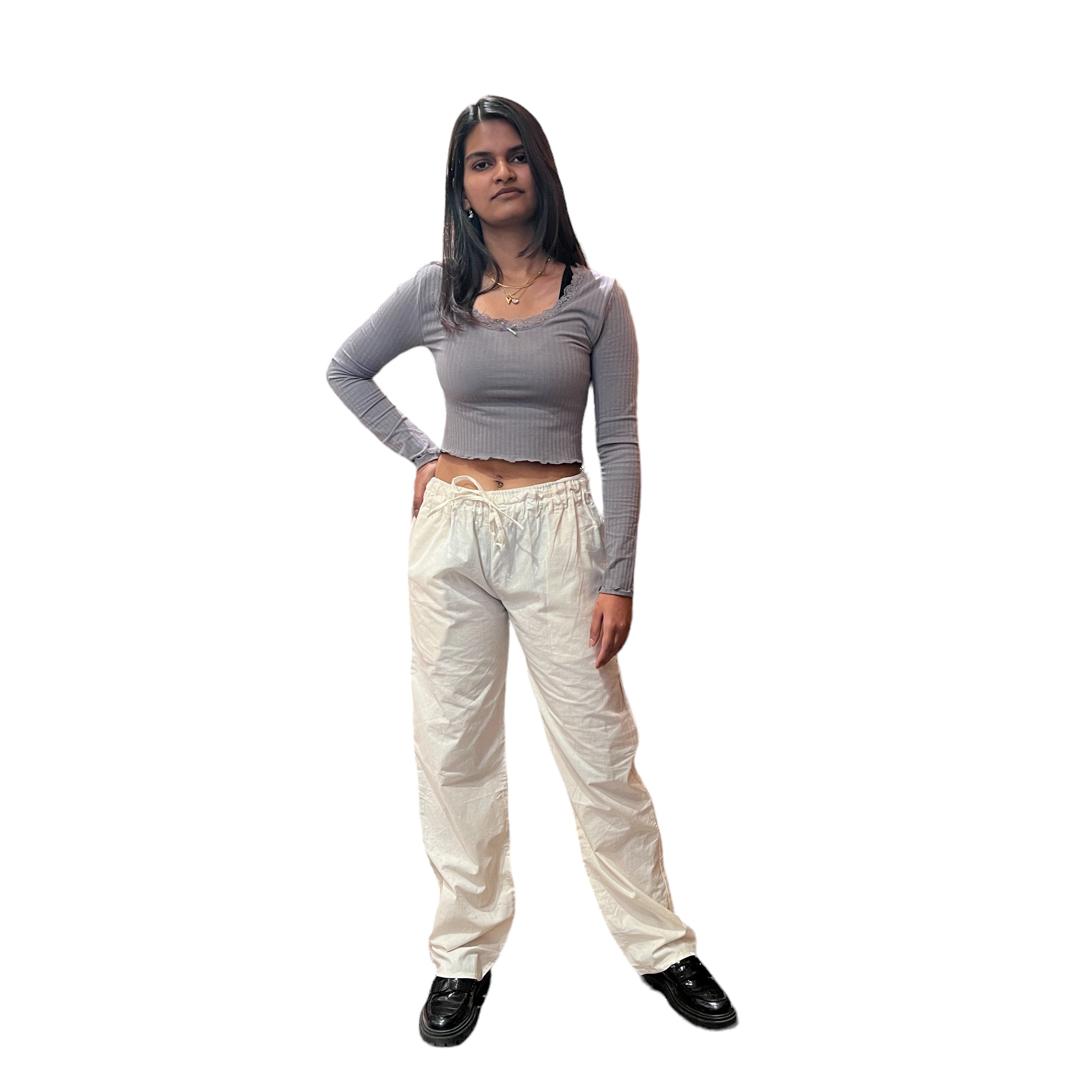 Cotton Sateen Straight Pant Unisex -2 Colors - Vintage India NYC