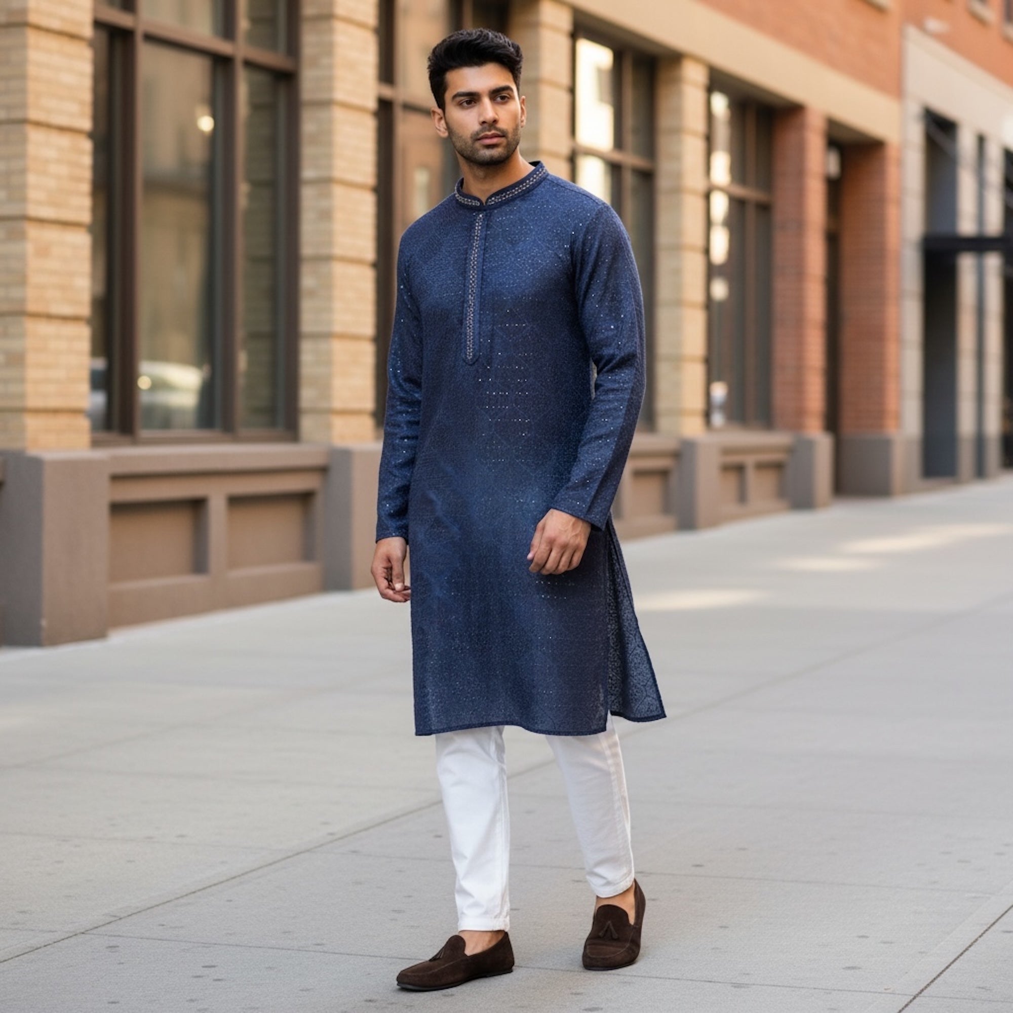 Ogee Handwork Kurta-Colors