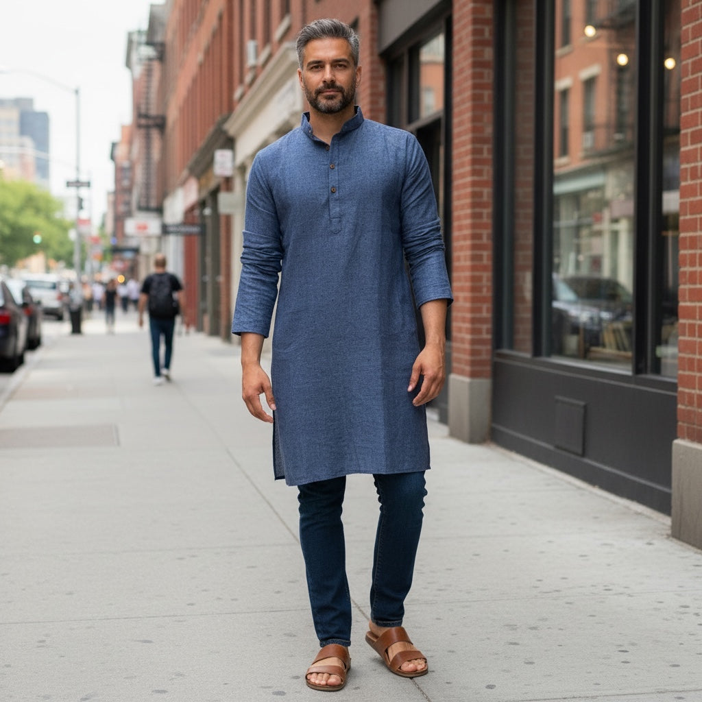 Organic Cotton Kurtas- Many Colors - Vintage India NYC