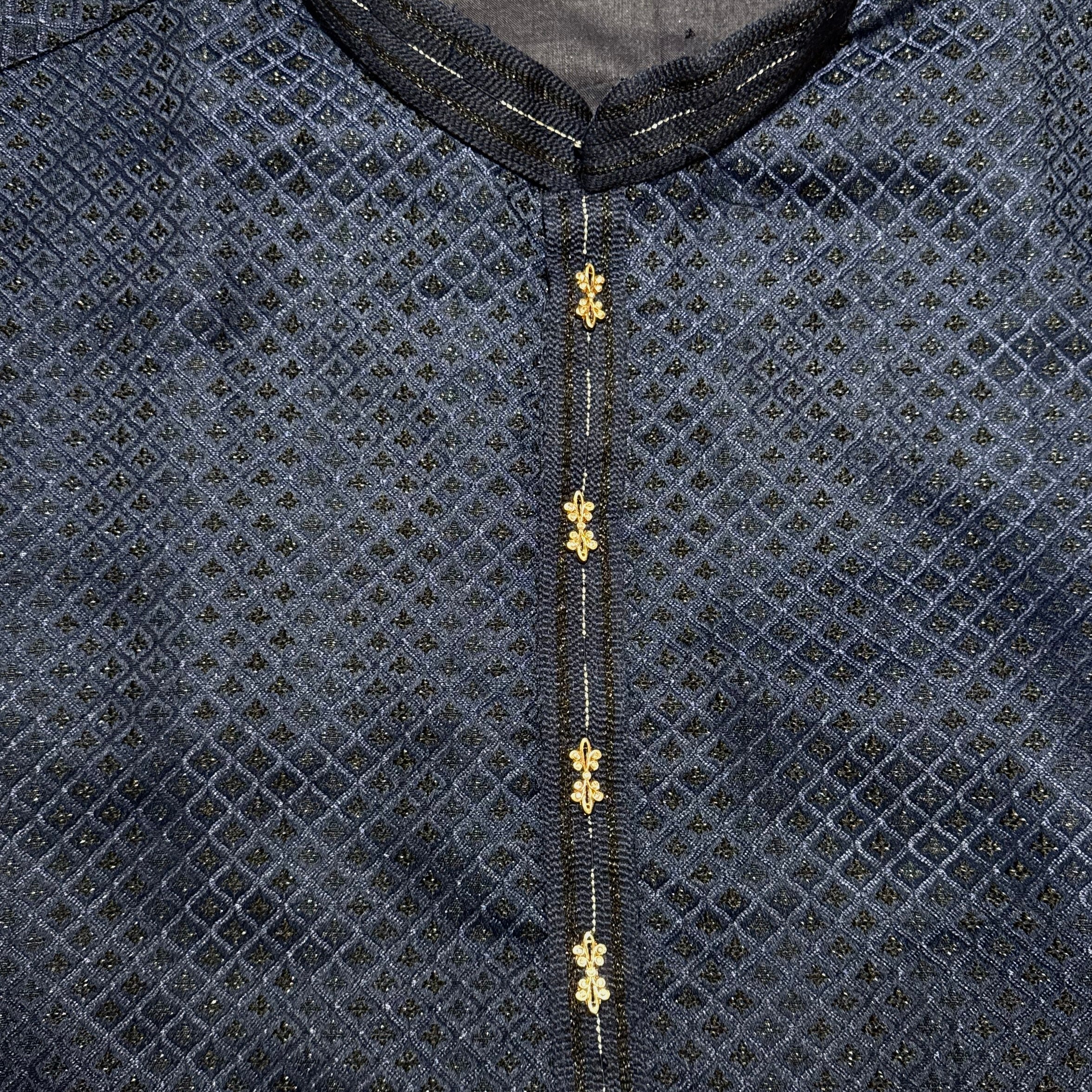 Navy Diamond Kurta