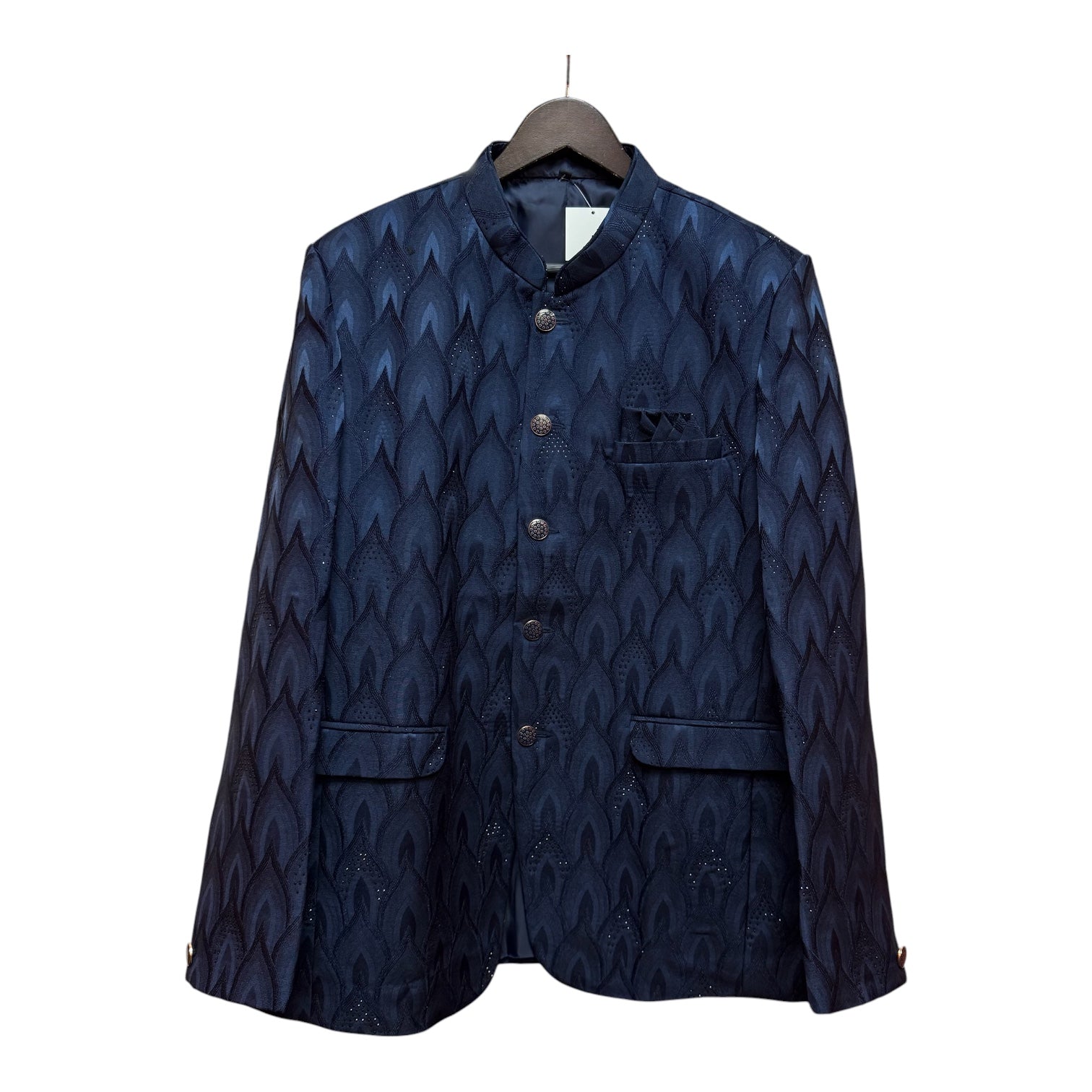 Navy Flame Jodhpuri Jacket
