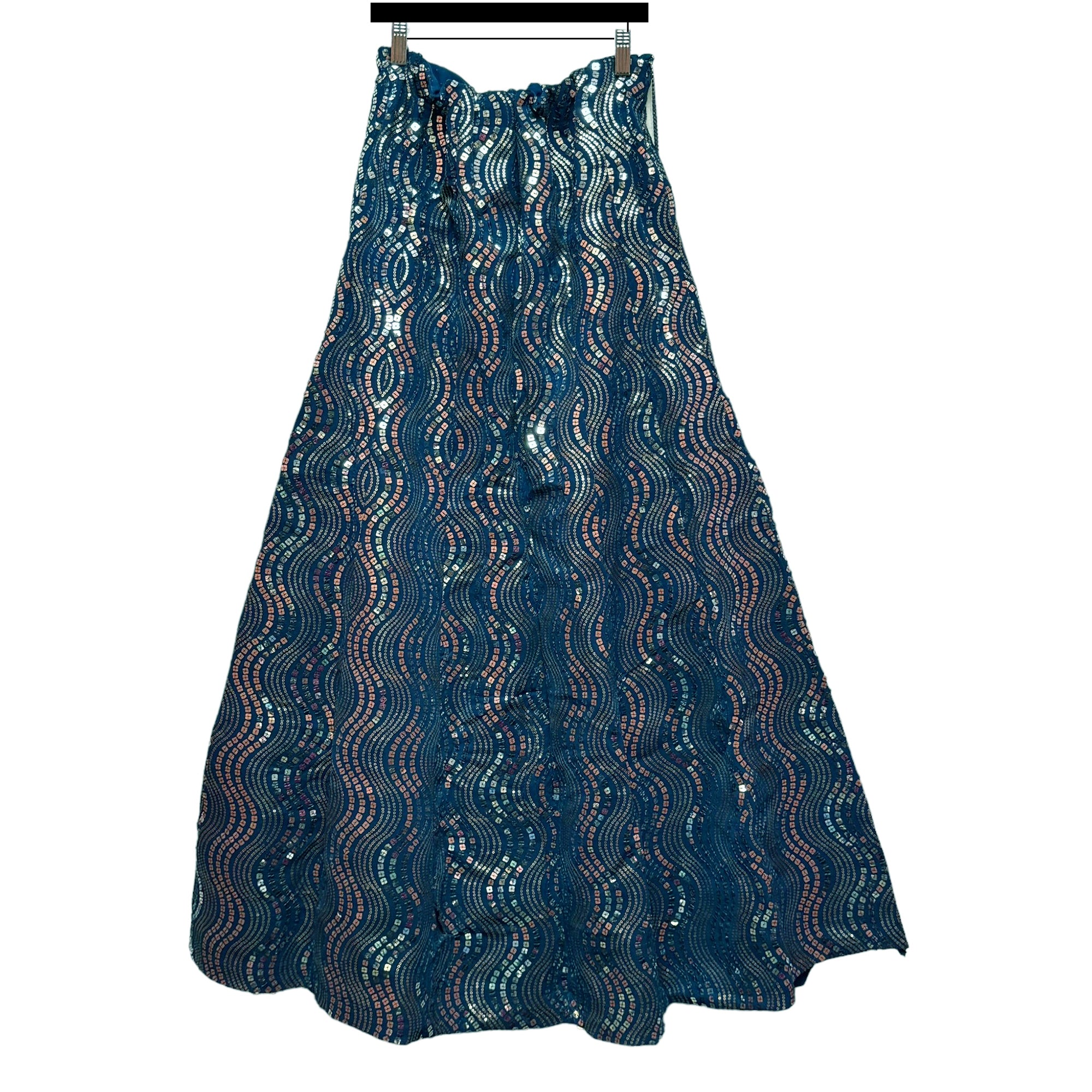 Sequin Wave Lehengas-3 Colors