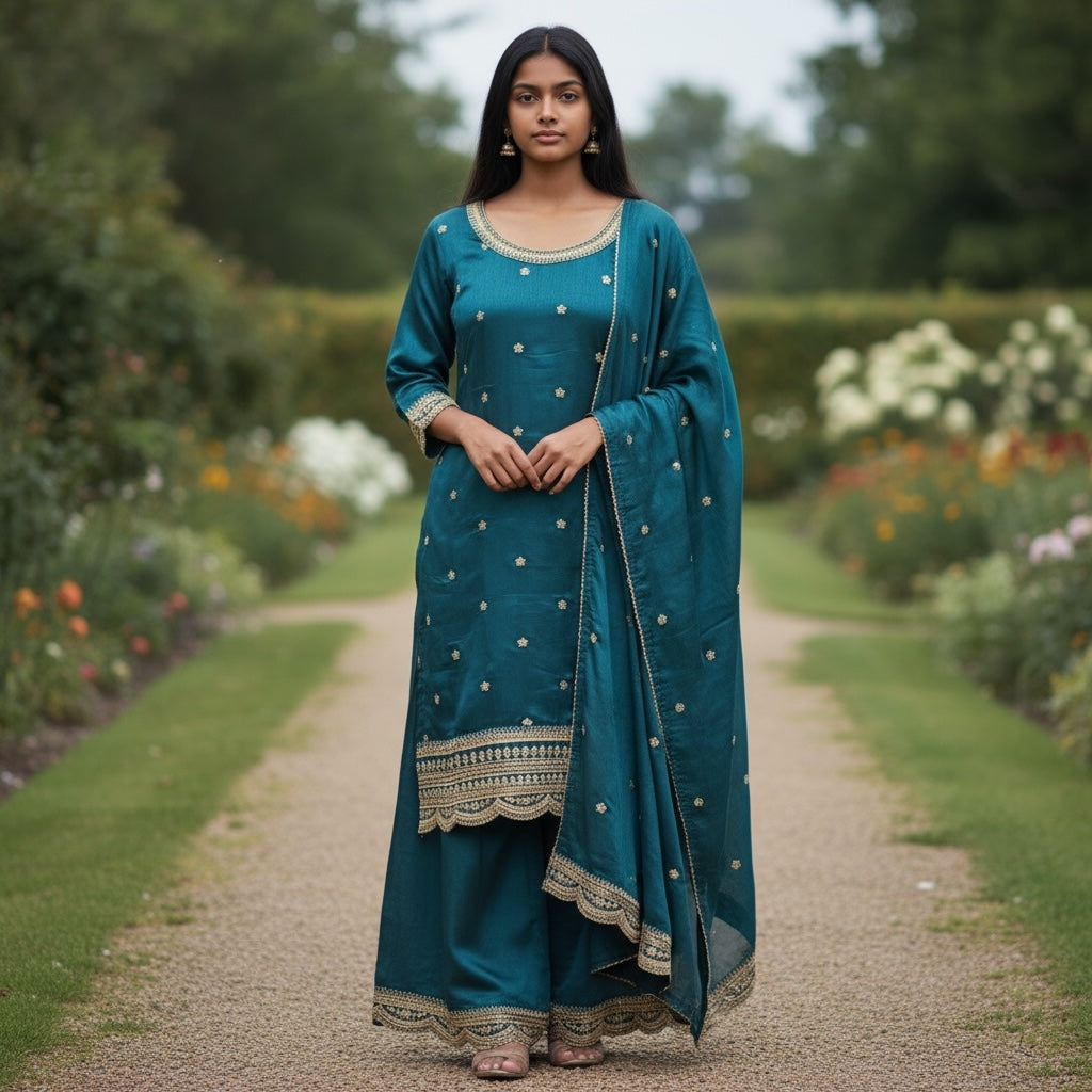 Ocean Sharara Set