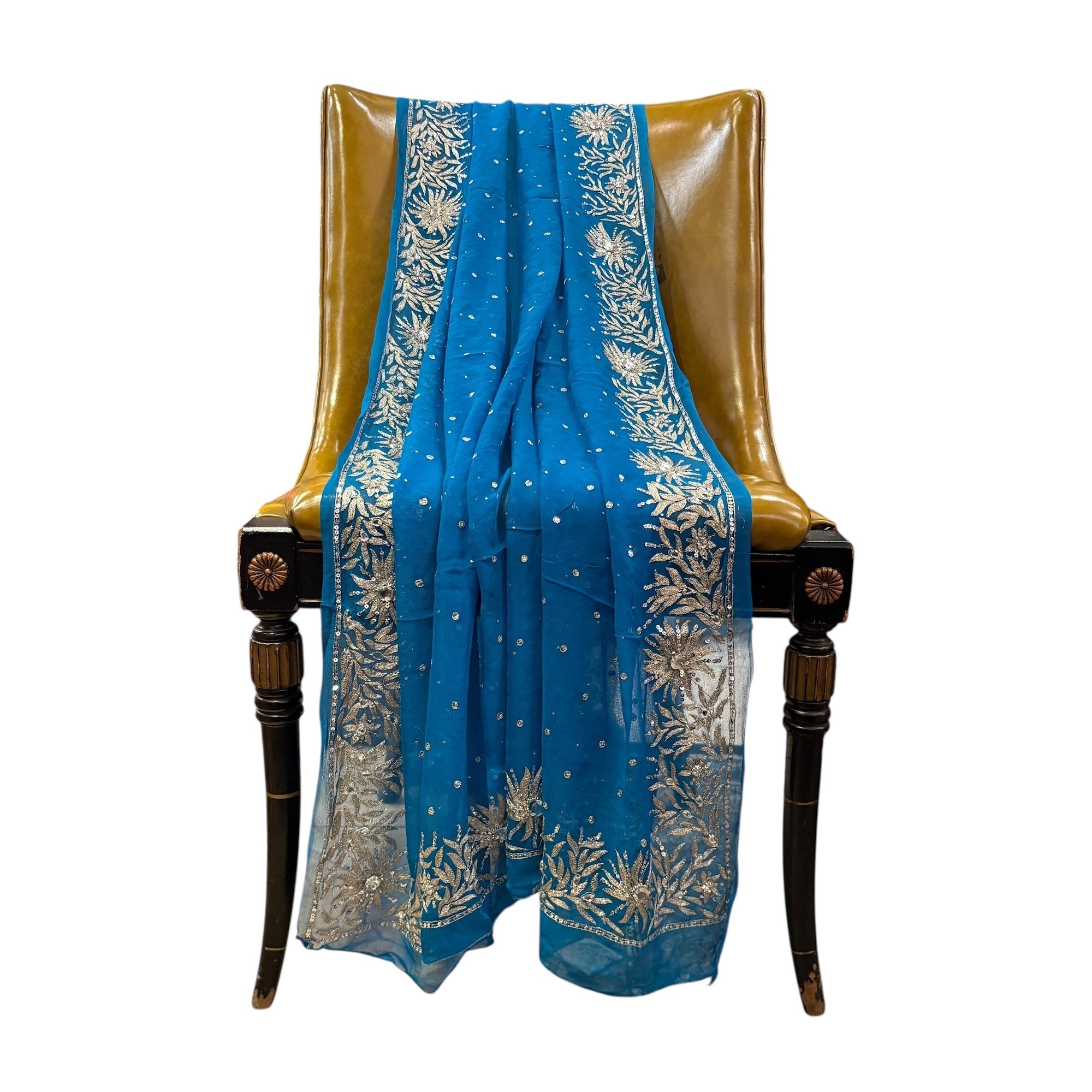 Ocean Zari Embroidered Dupatta