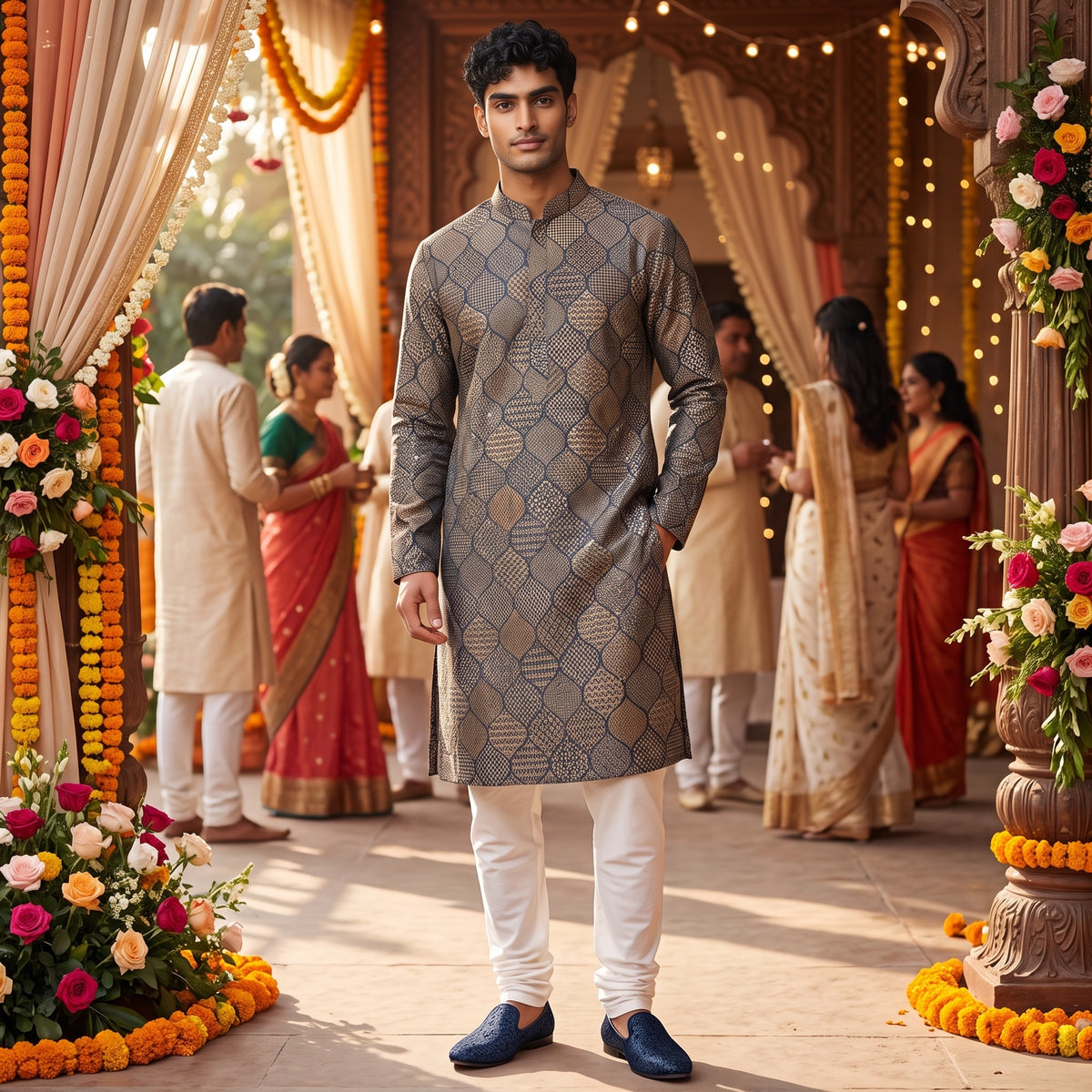 Ogee Pattern Kurta