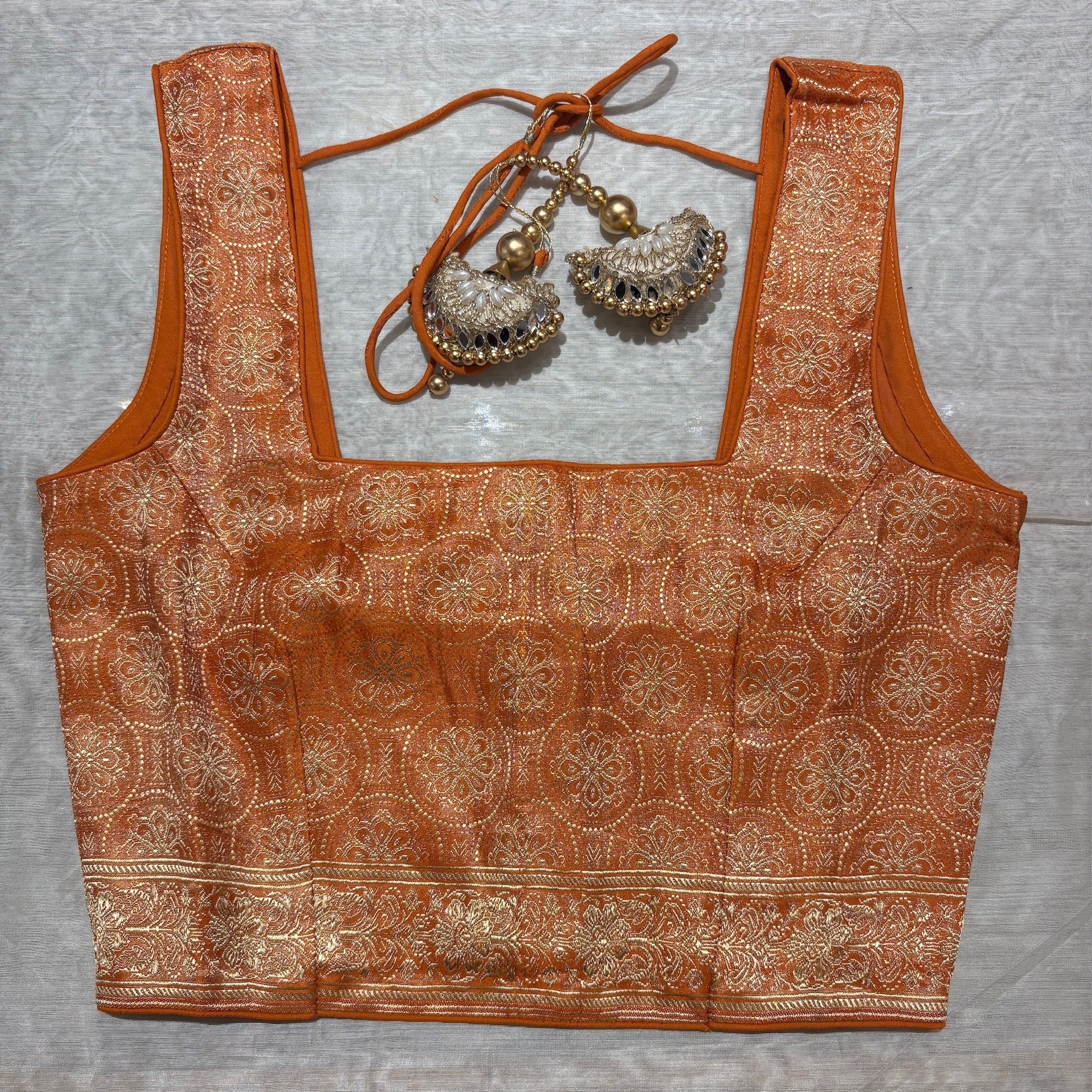 Brocade & Embroidered Saree Blouses 25-Size 30 - Vintage India NYC