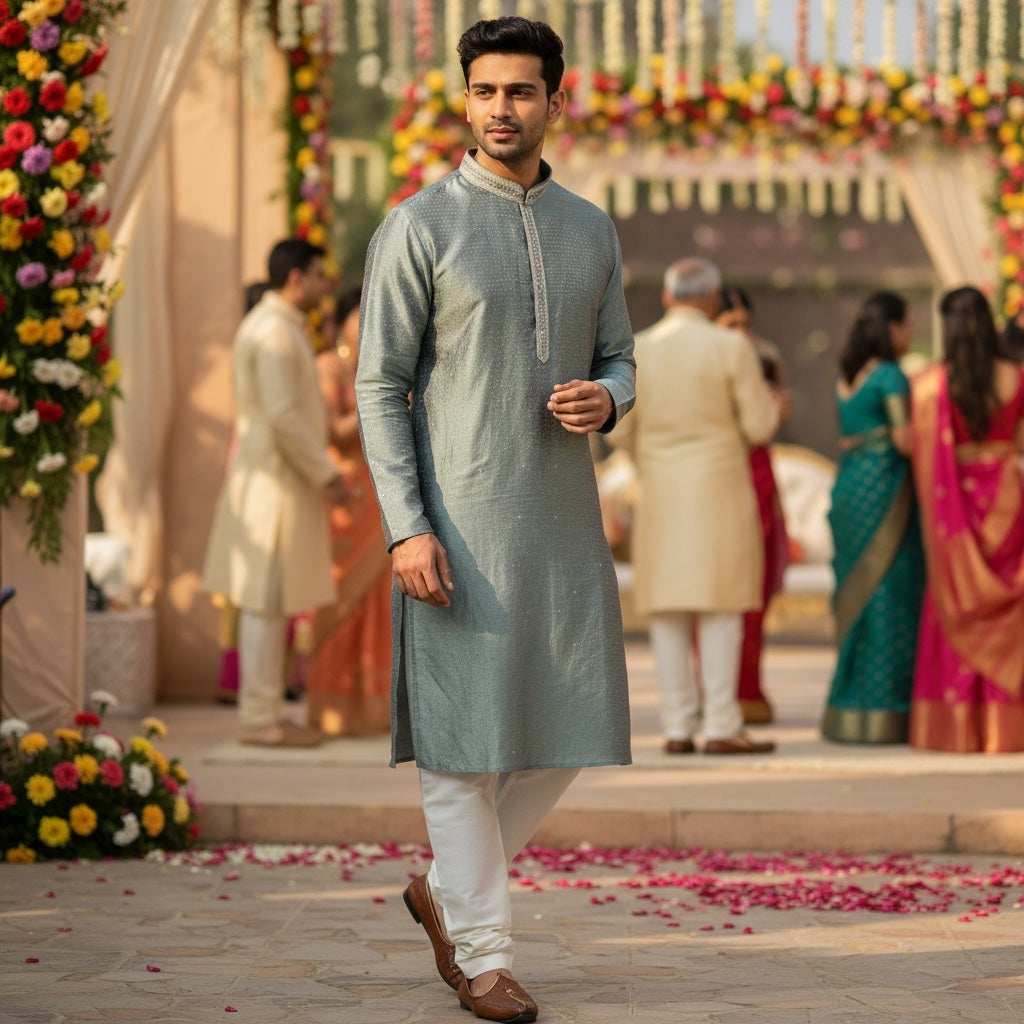 Dot Motif Kurta-Colors