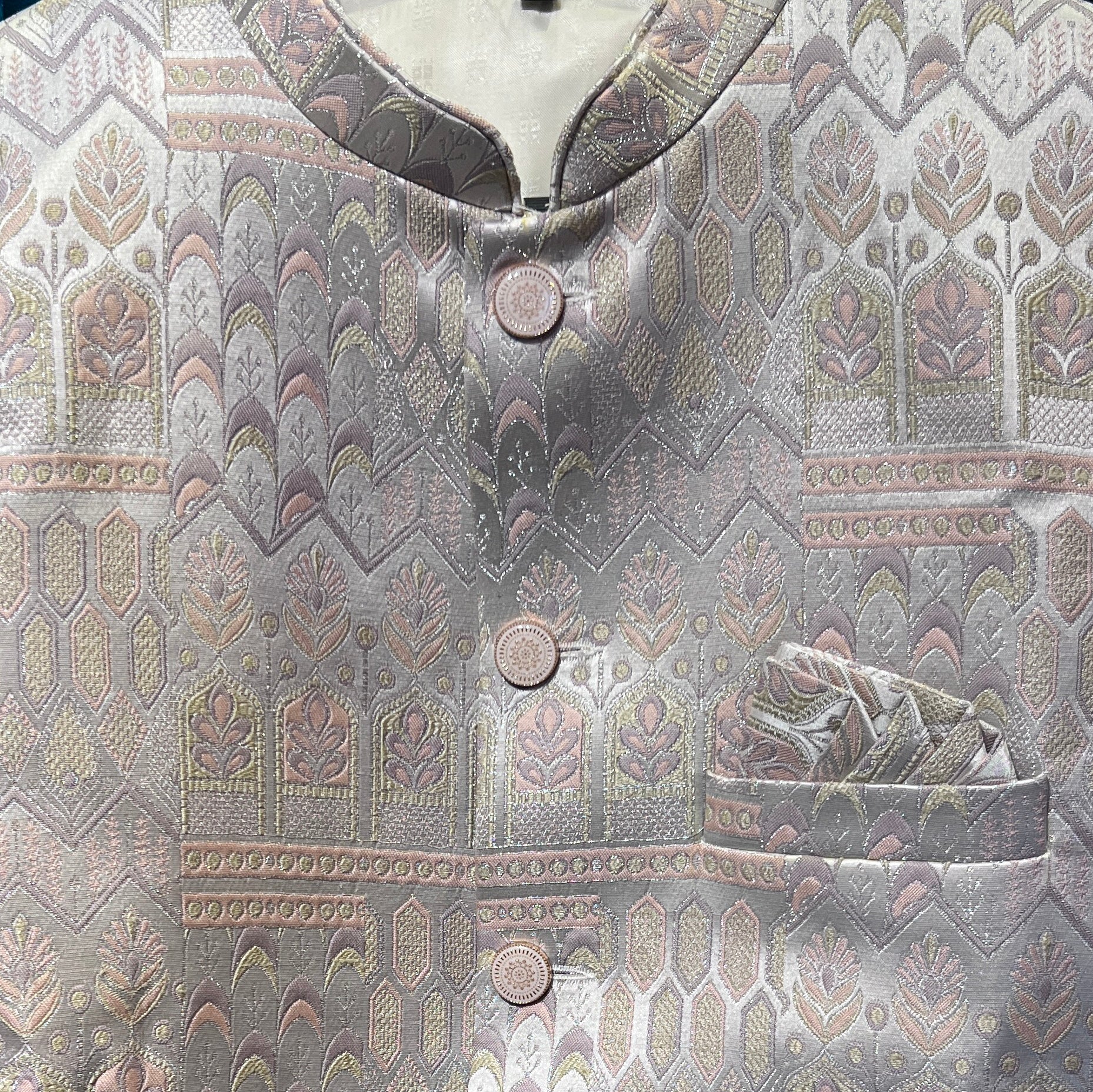 Pastel Garden Sherwani - Vintage India NYC