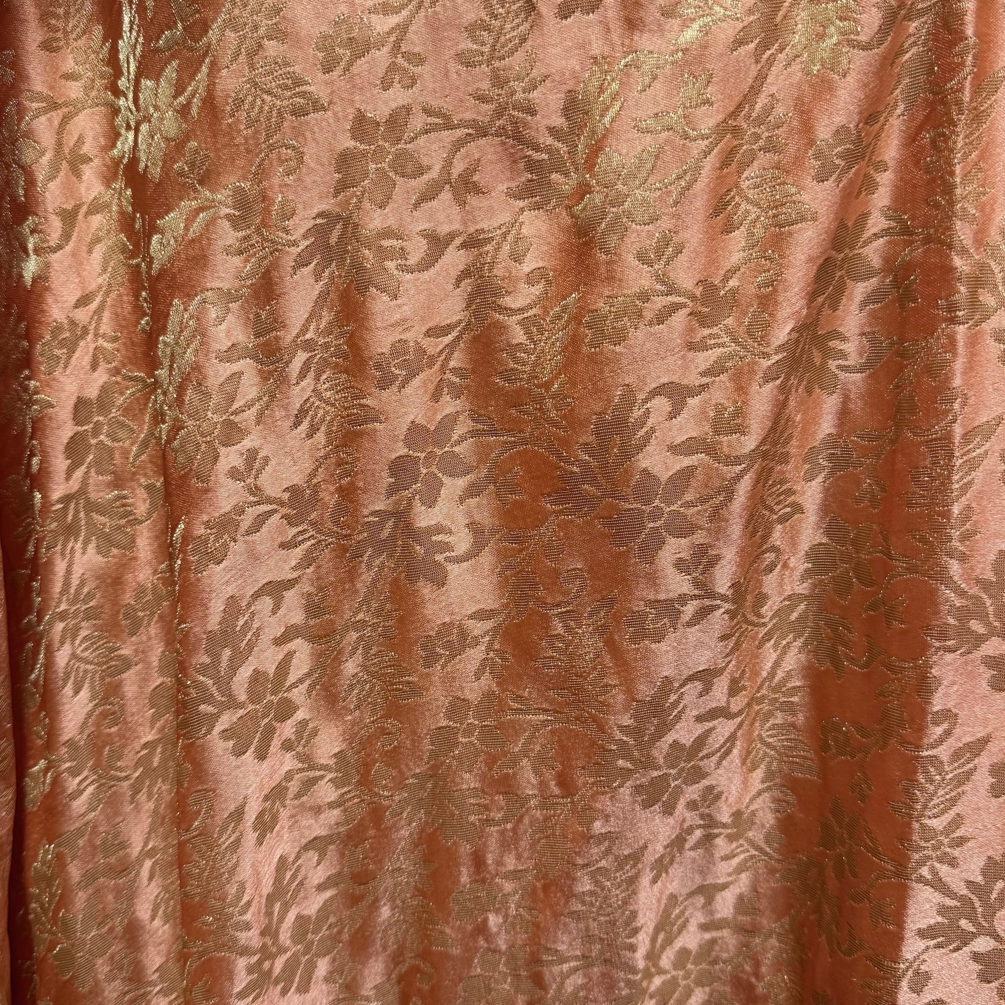 Peach Floral Brocade Lehengas - X Long