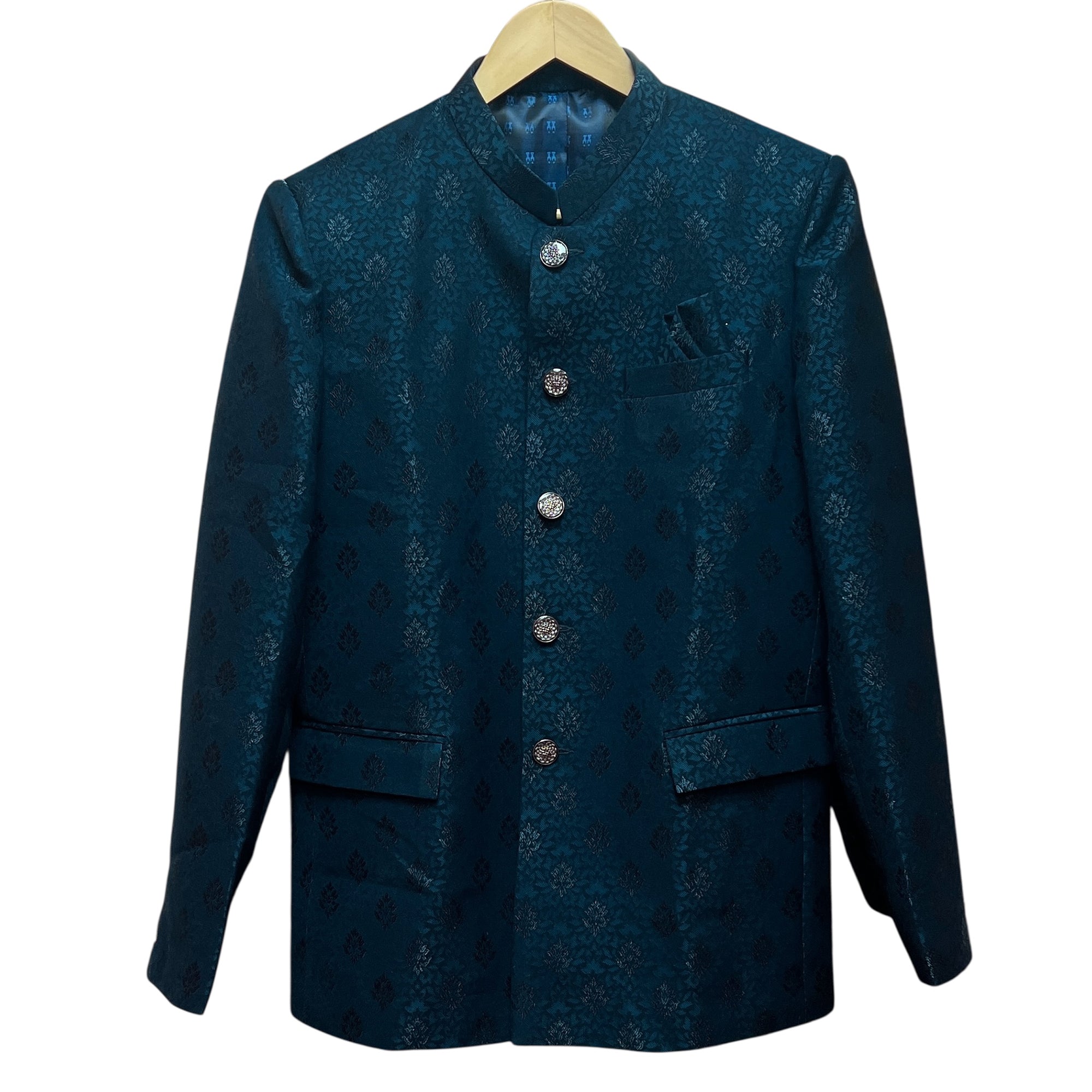 Peacock Botanical Jodhpuri Jacket-custom