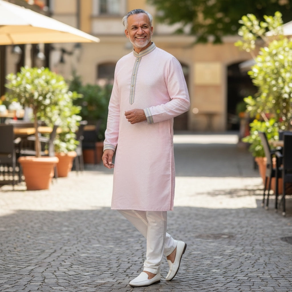 Diamond Herringbone Kurta-Colors