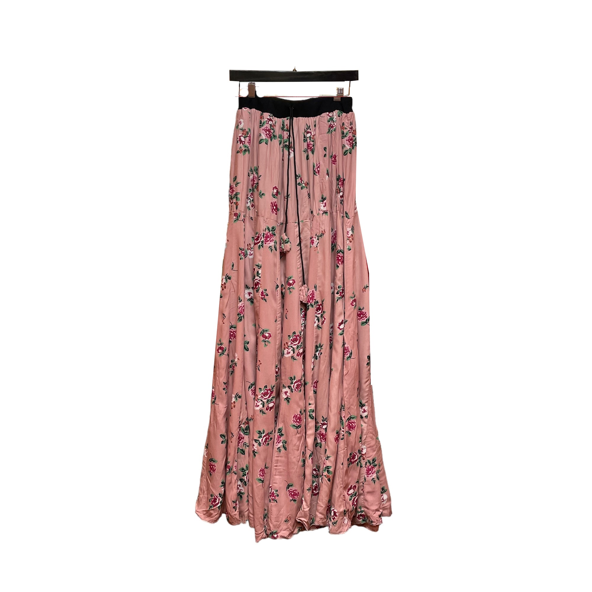 Boho Skirt-Pink Floral - Vintage India NYC