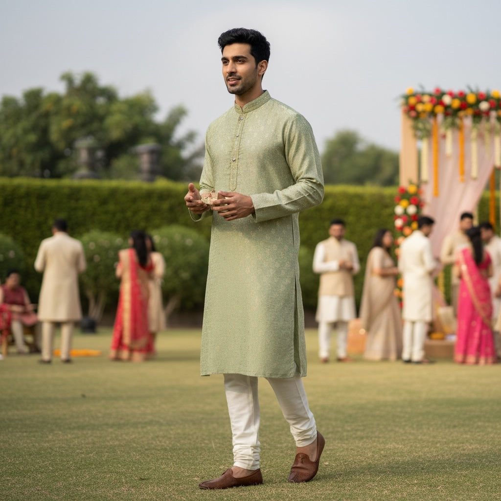 Dot Motif Kurta-Colors