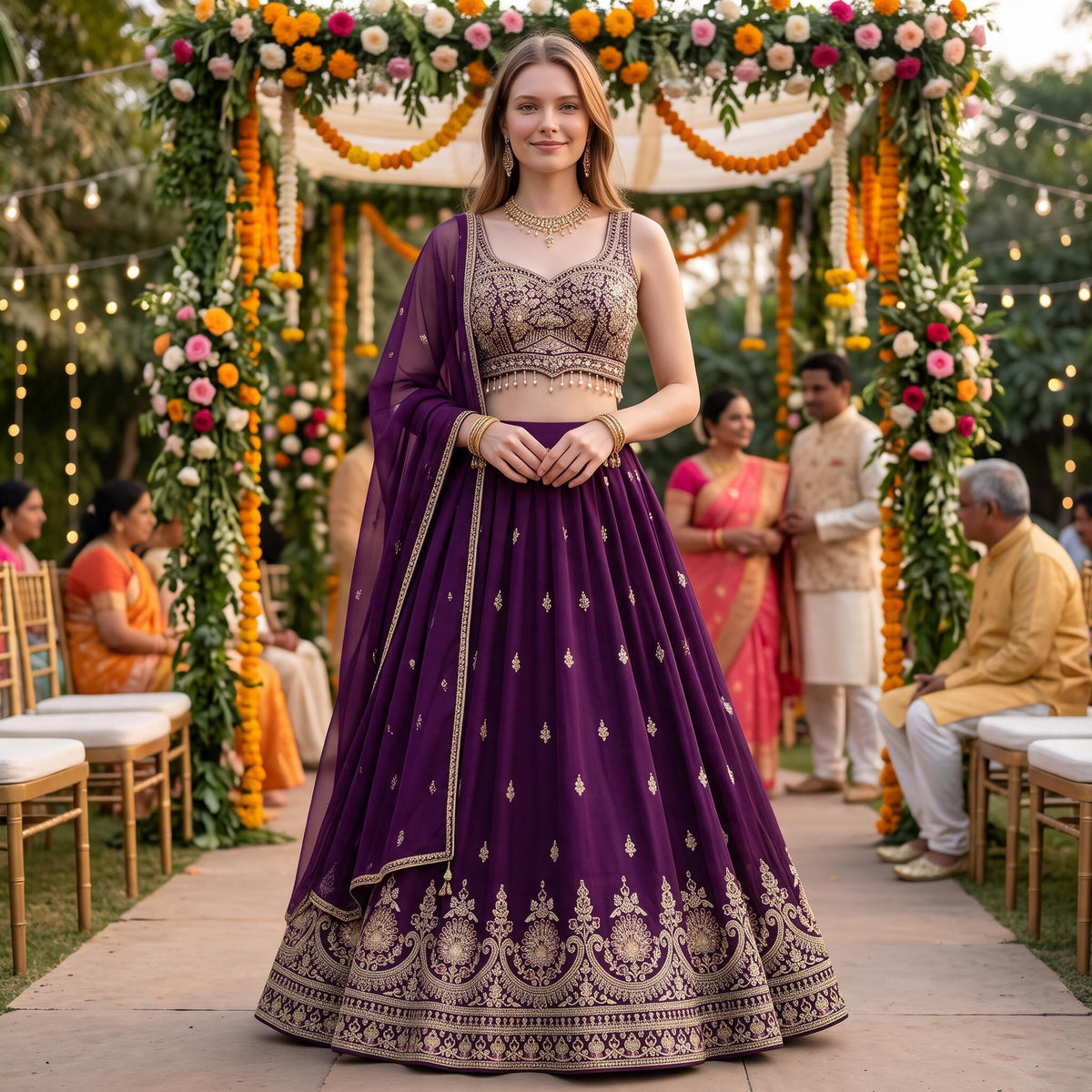 Jeweltone Lehenga Sets-Colors