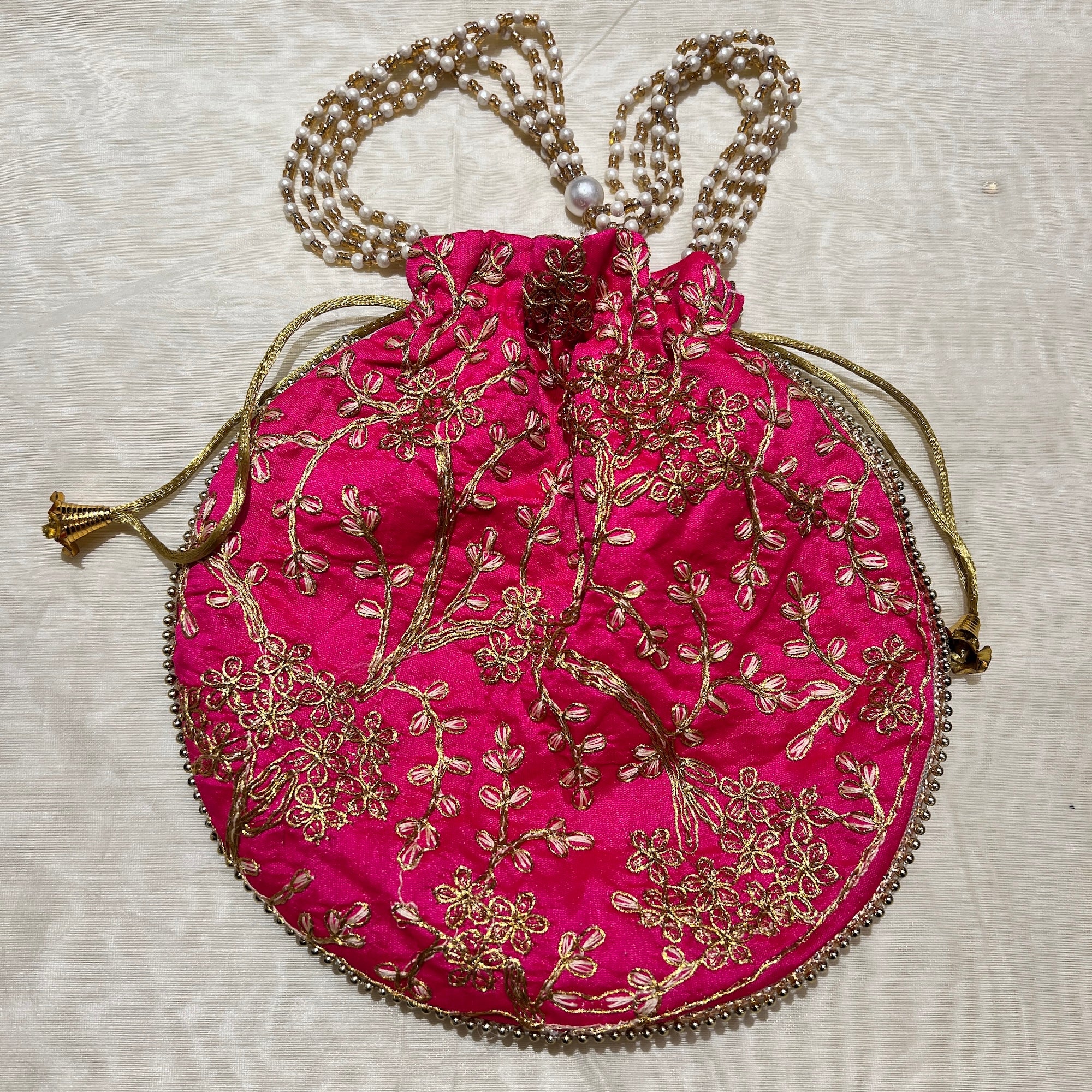 Floral Potli Bags-Many Colors