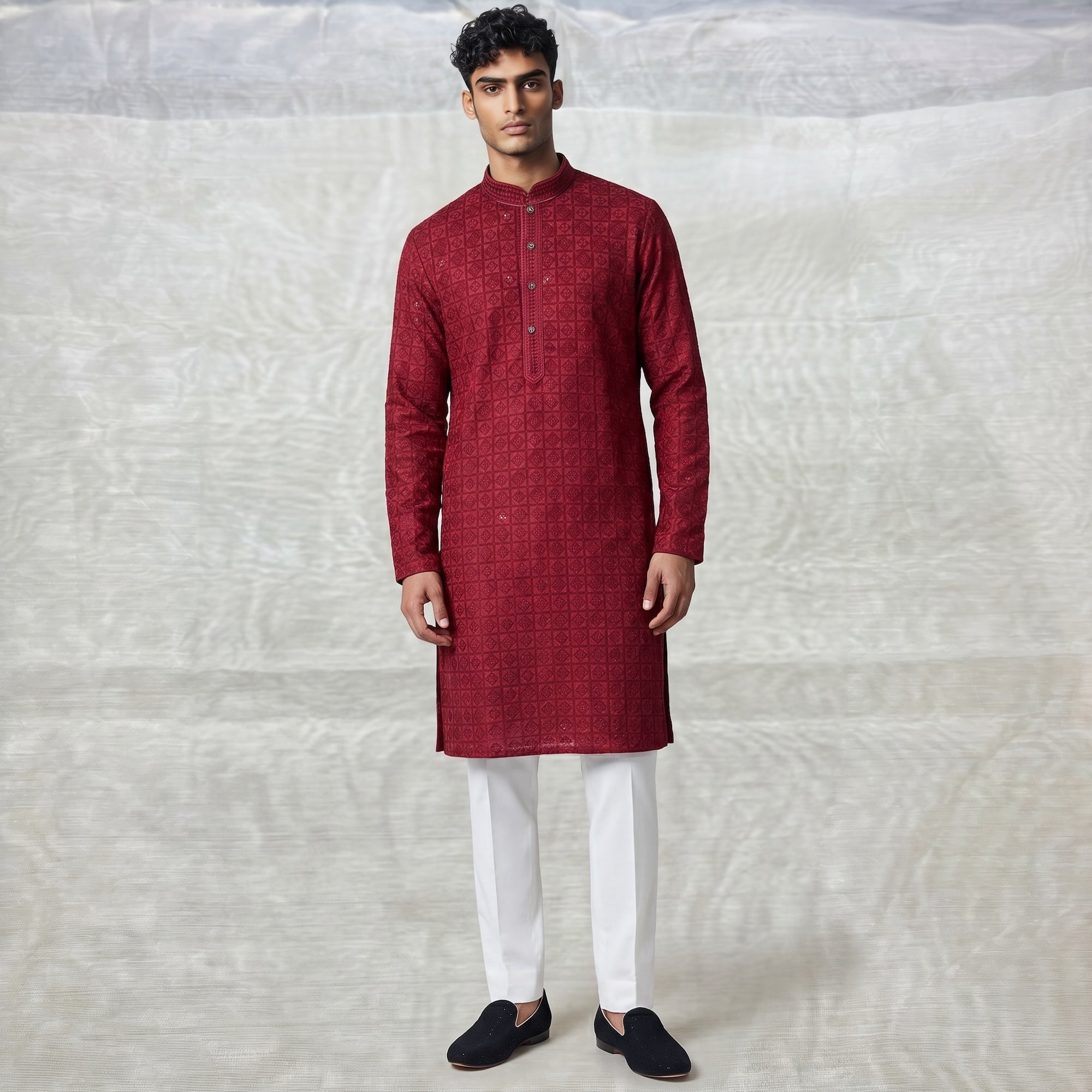 DT Lucknowi Kurtas-Size 36 & 38-Colors - Vintage India NYC