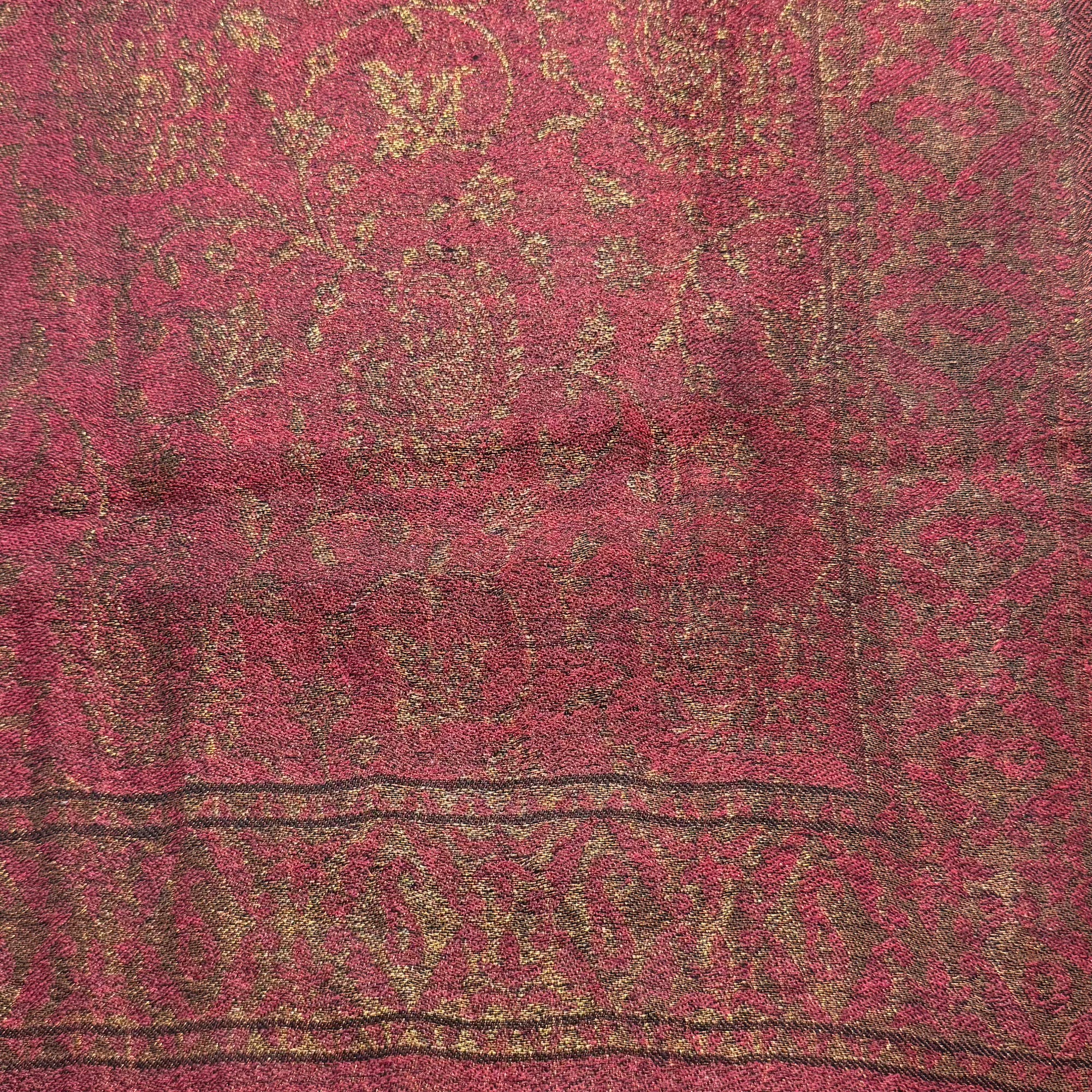 Fine Quality Reversible Bronze Jacquard Shawls- 6 Colors