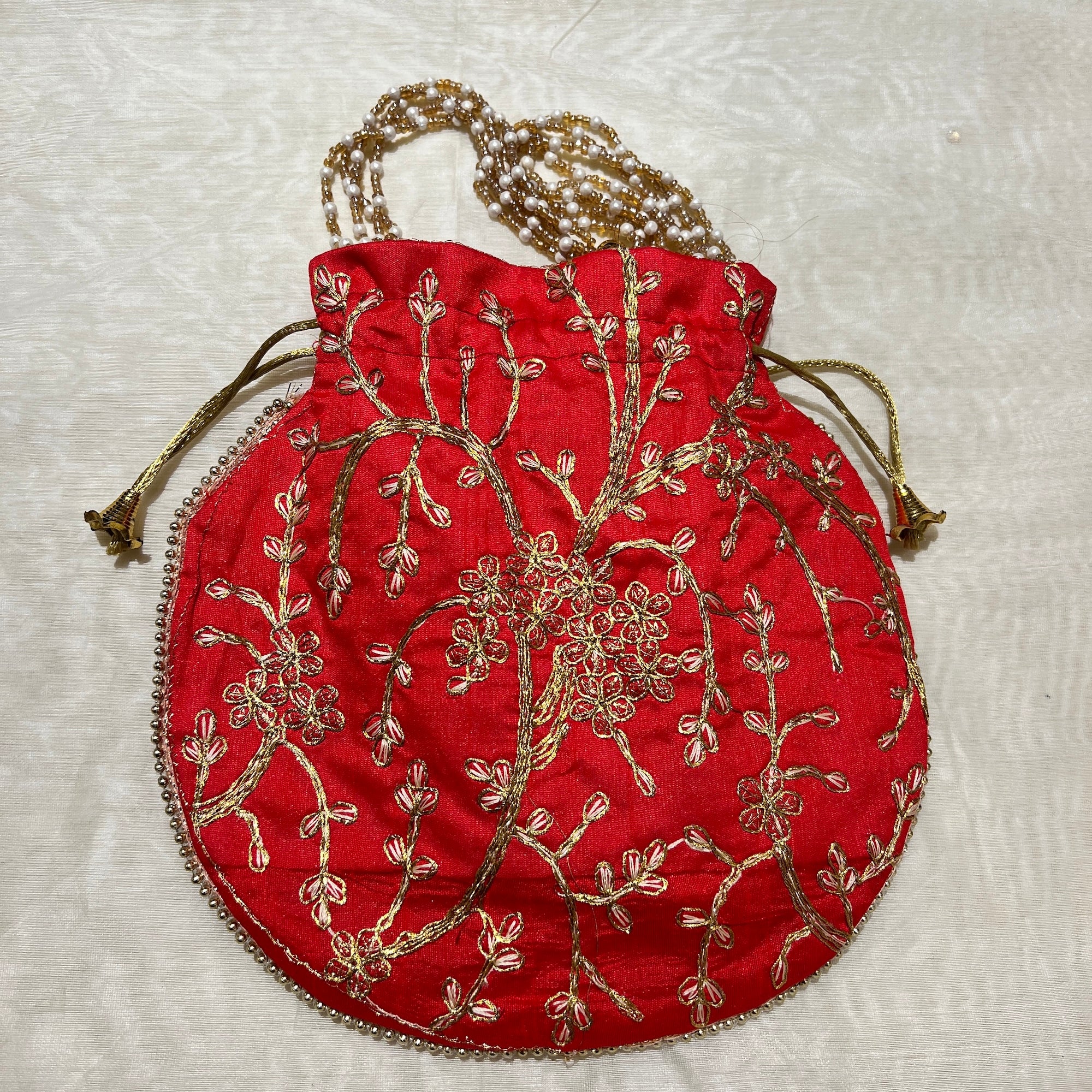 Floral Potli Bags-Many Colors