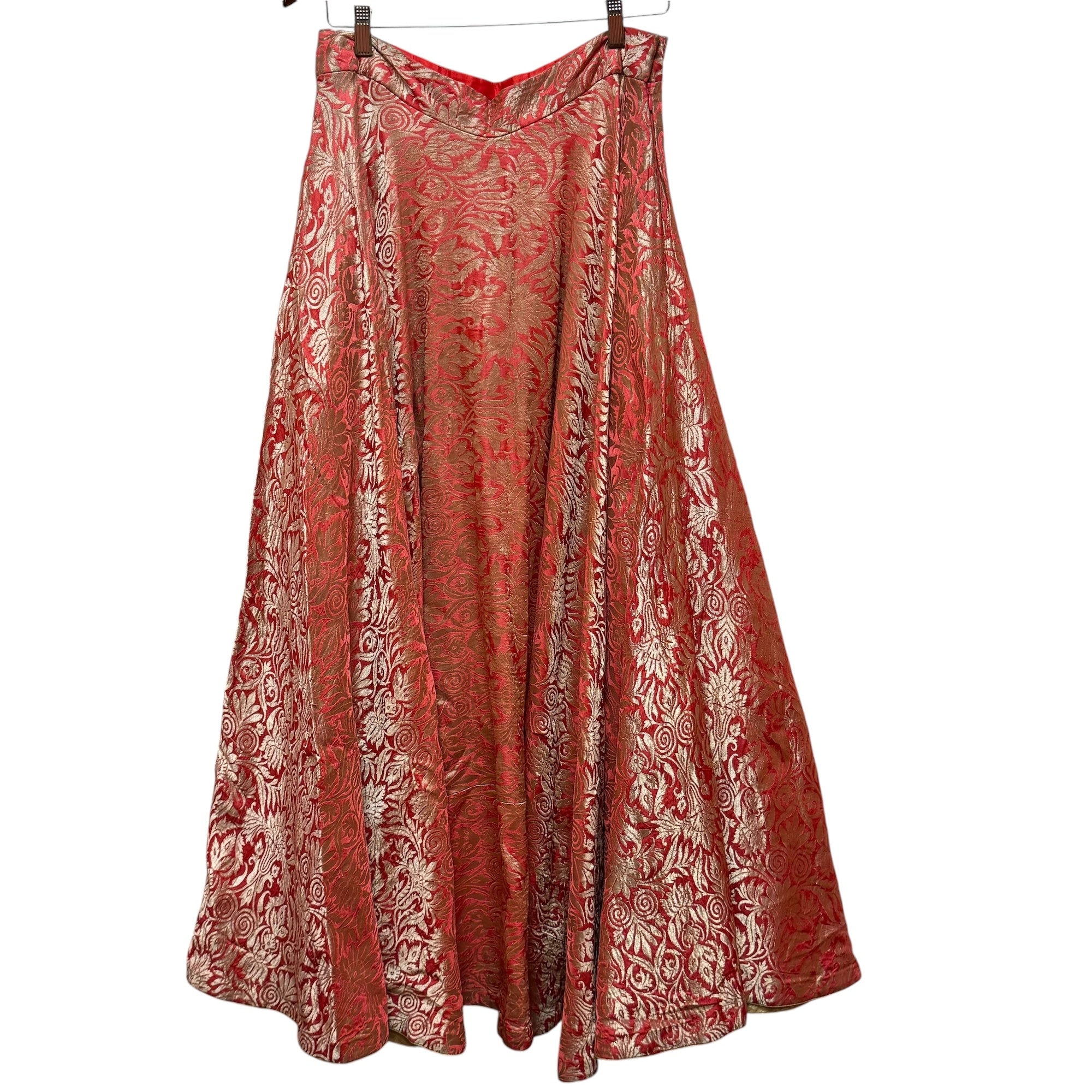 Coral Banarasi Lehenga