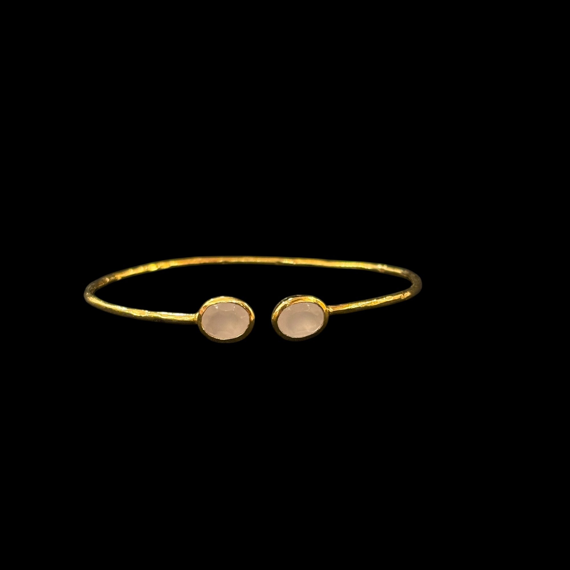 Semi Precious Oval Stone Bracelet
