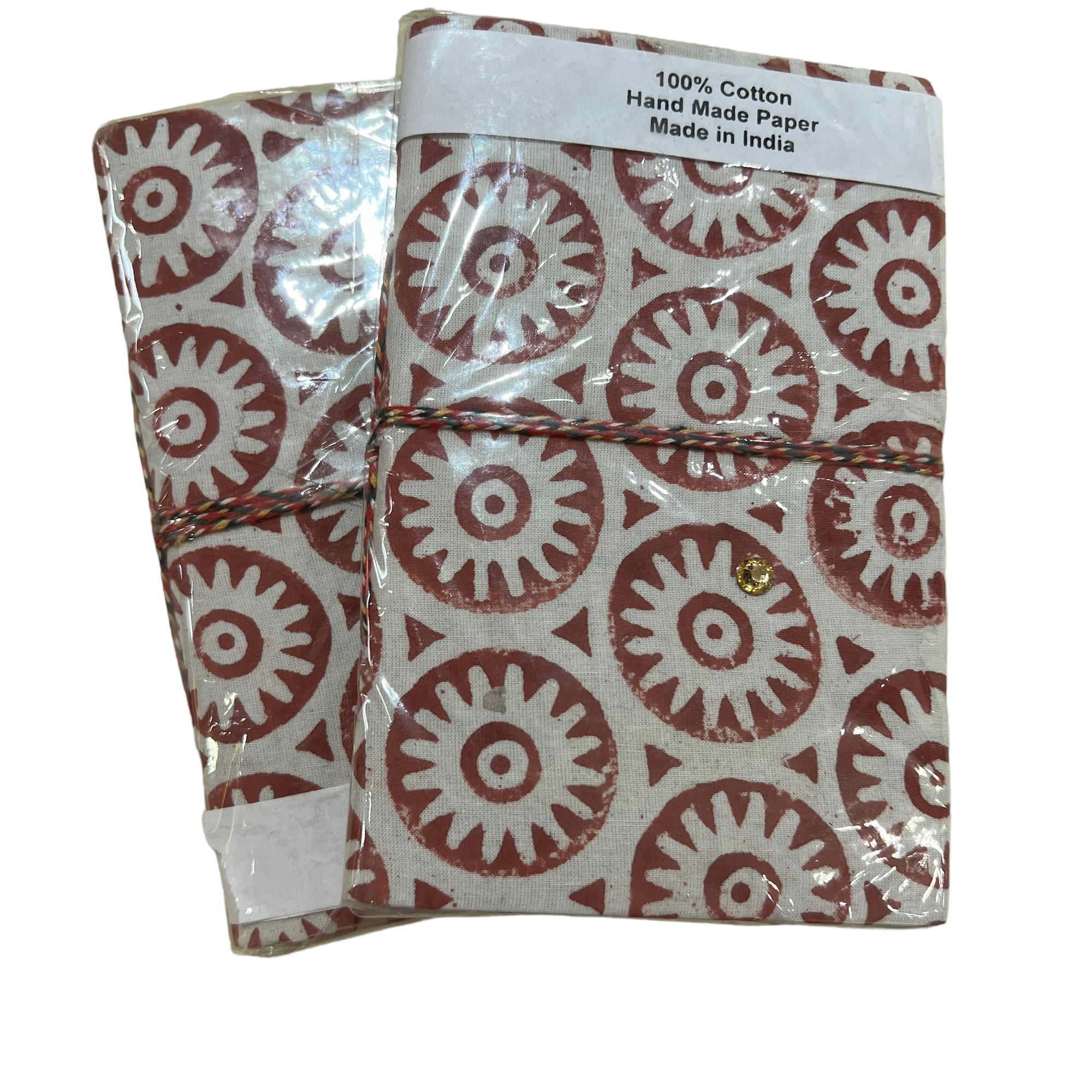 Cotton Block Print Journal Small - Vintage India NYC