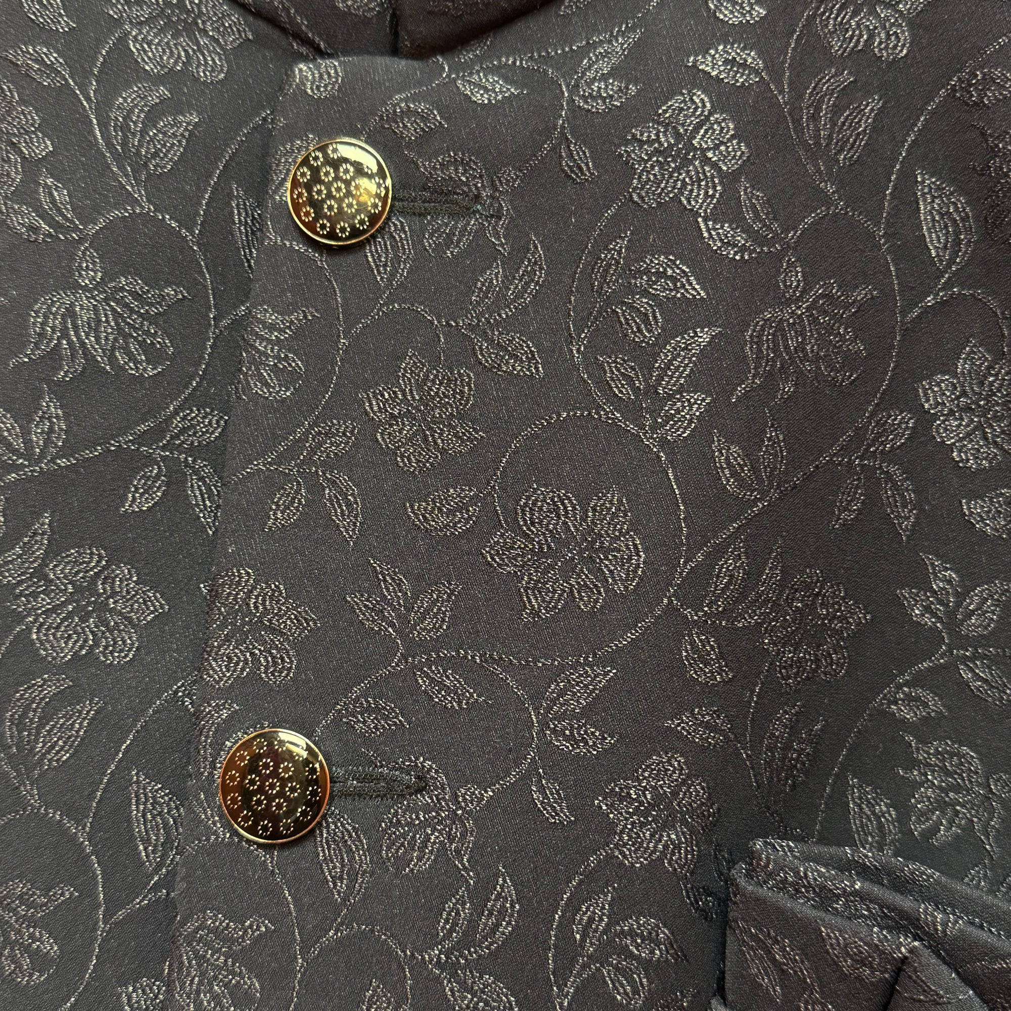 Slate Jacquard Jodhpuri Jacket