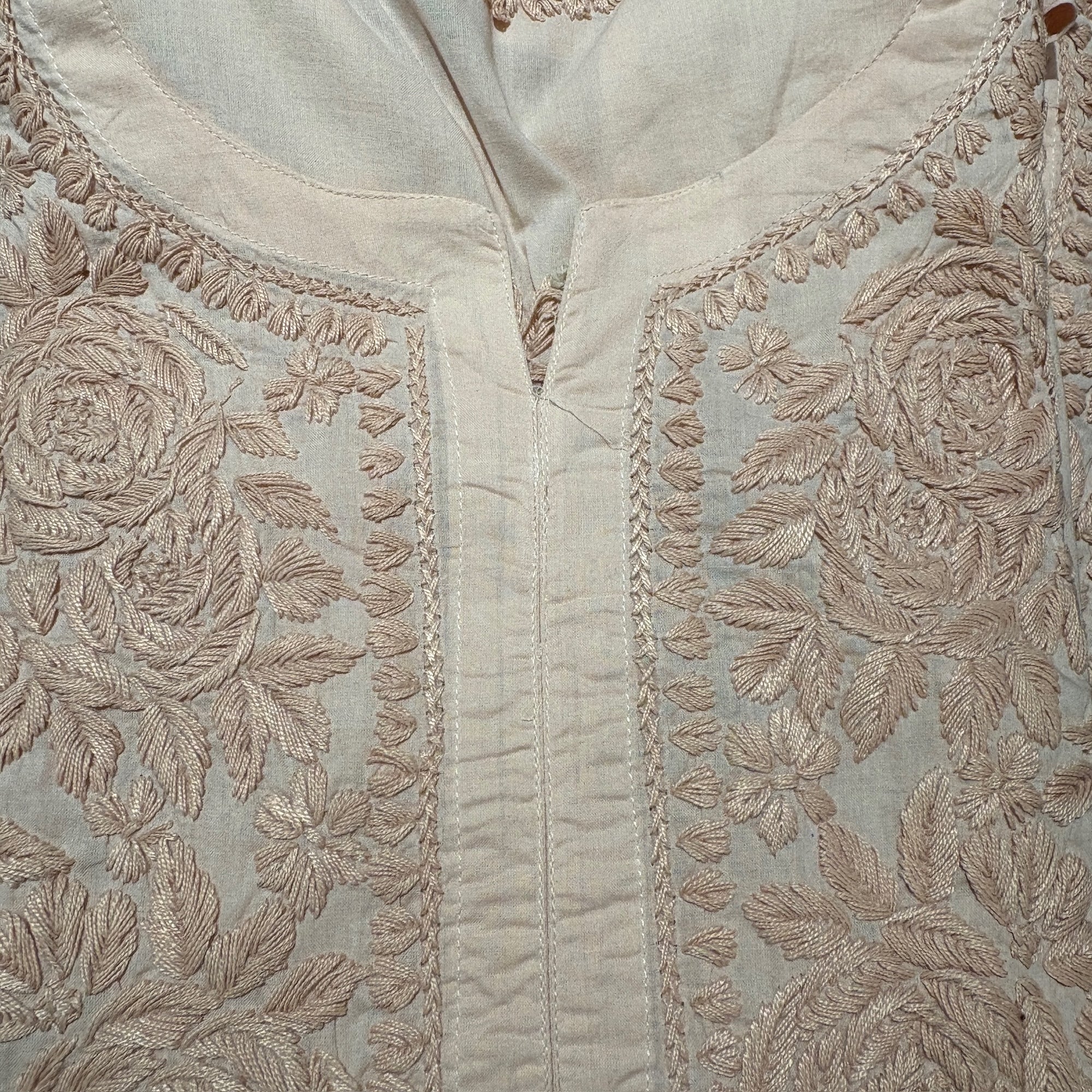 MA Short Embroidered Cotton Kurti-Size 46