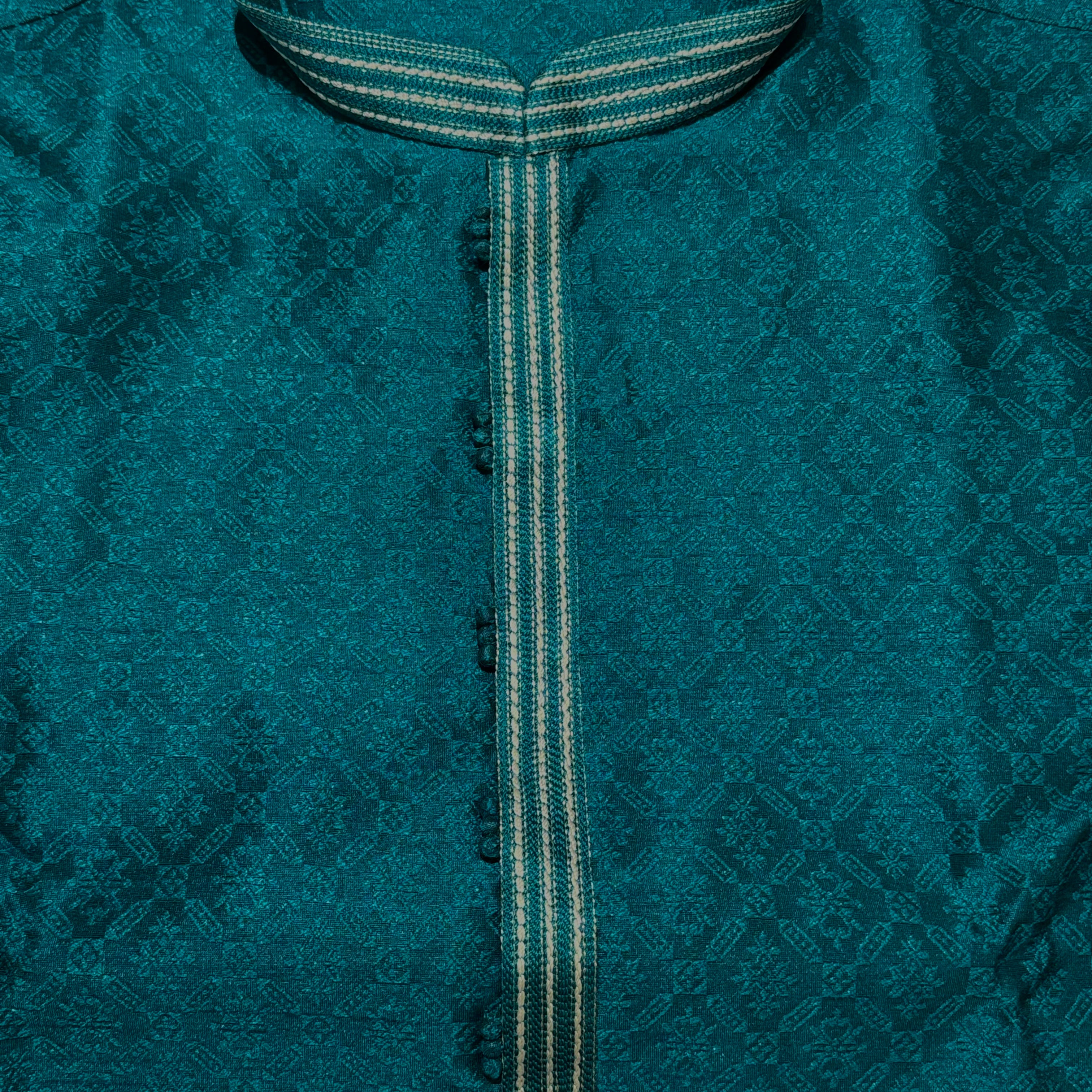 Diamond Buti Jacquard Kurtas-Colors - Vintage India NYC