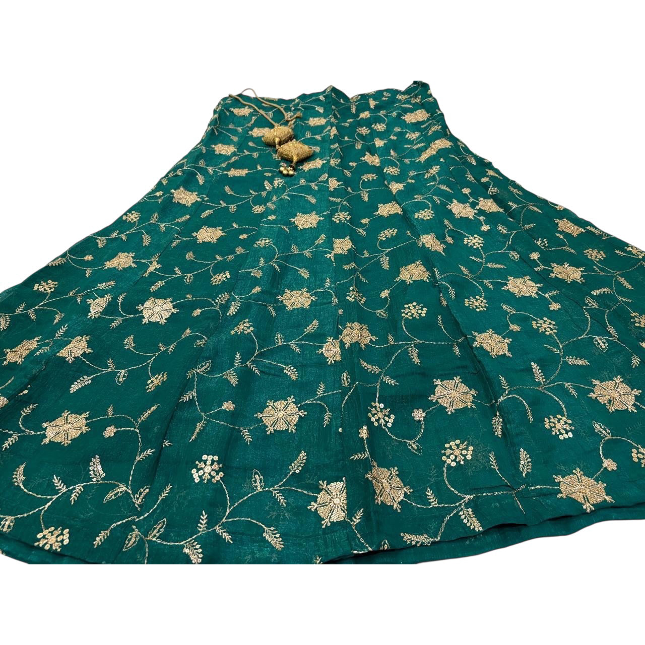 Embroidered Floral Lehengas-Short-3 Colors