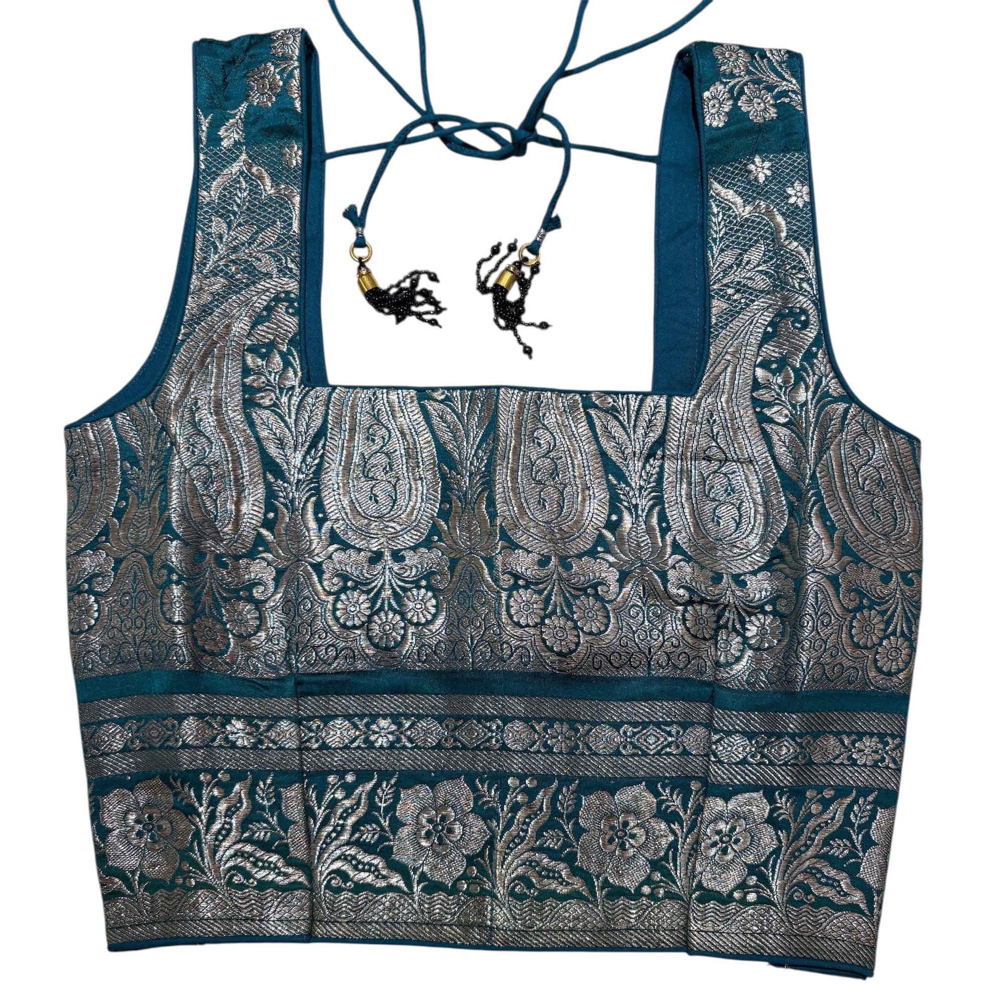 Brocade & Embroidered Saree Blouses 25-Size 28 - Vintage India NYC