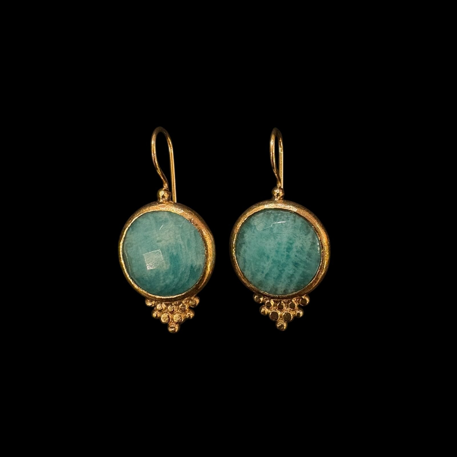 MK Semi Precious Drop Earrings - Vintage India NYC