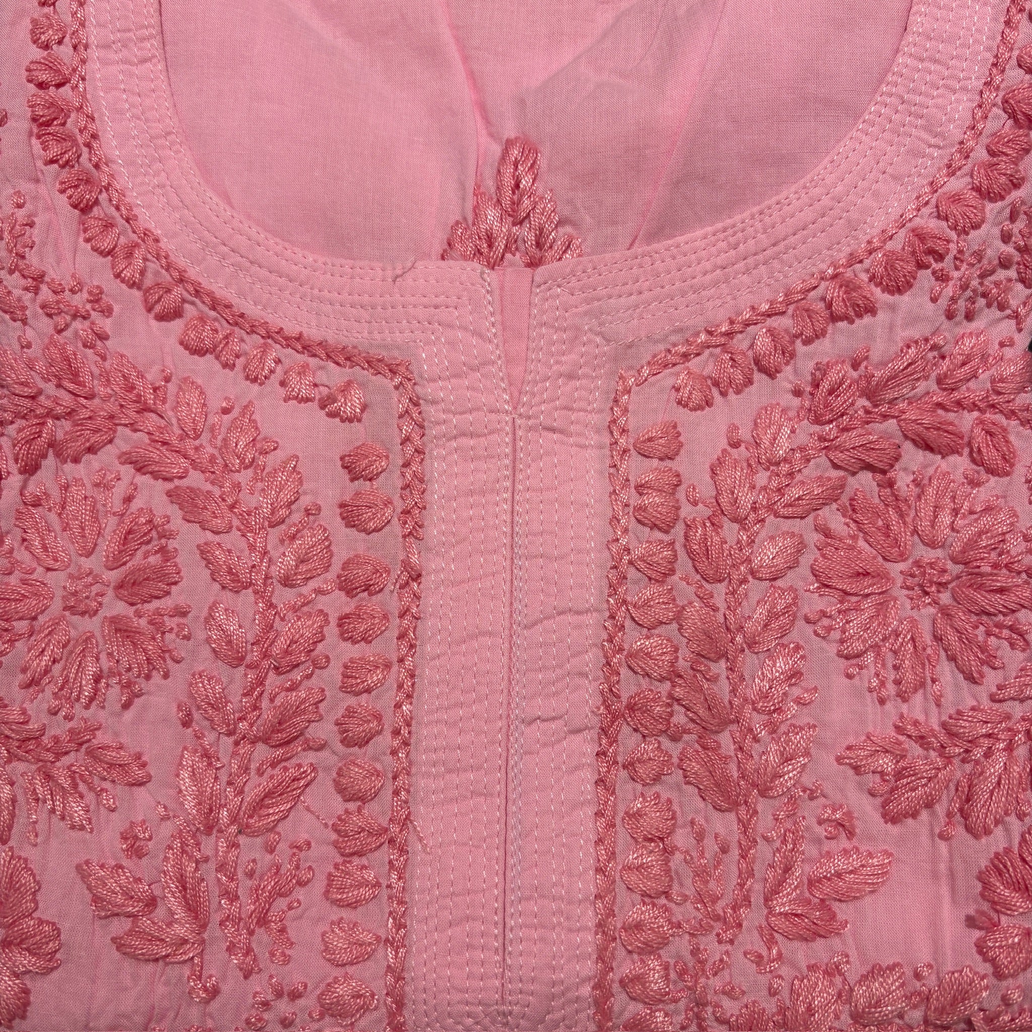 MA Short Embroidered Cotton Kurti-Size 42