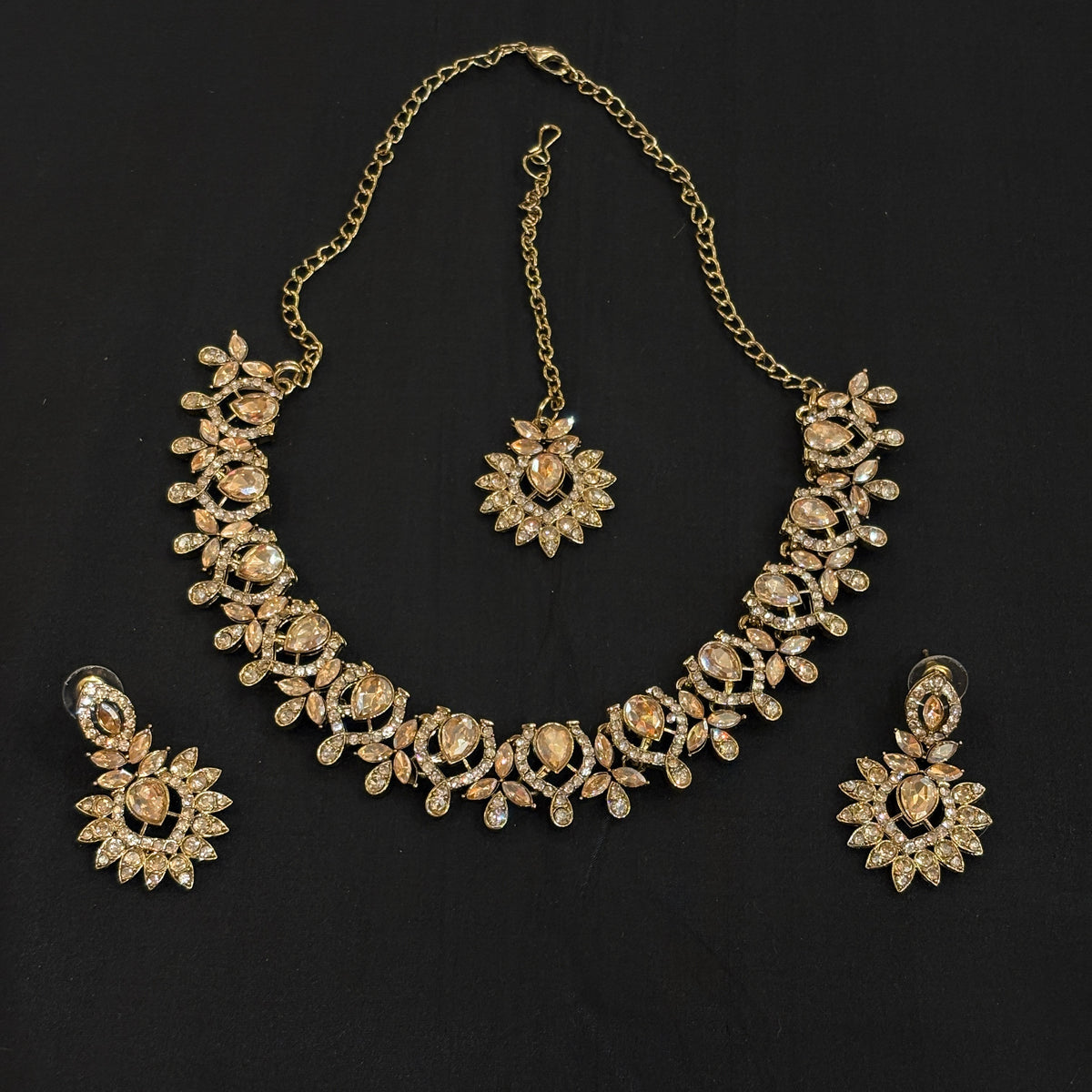 Gold Necklace Set Collection 2- 165-Various - Vintage India NYC