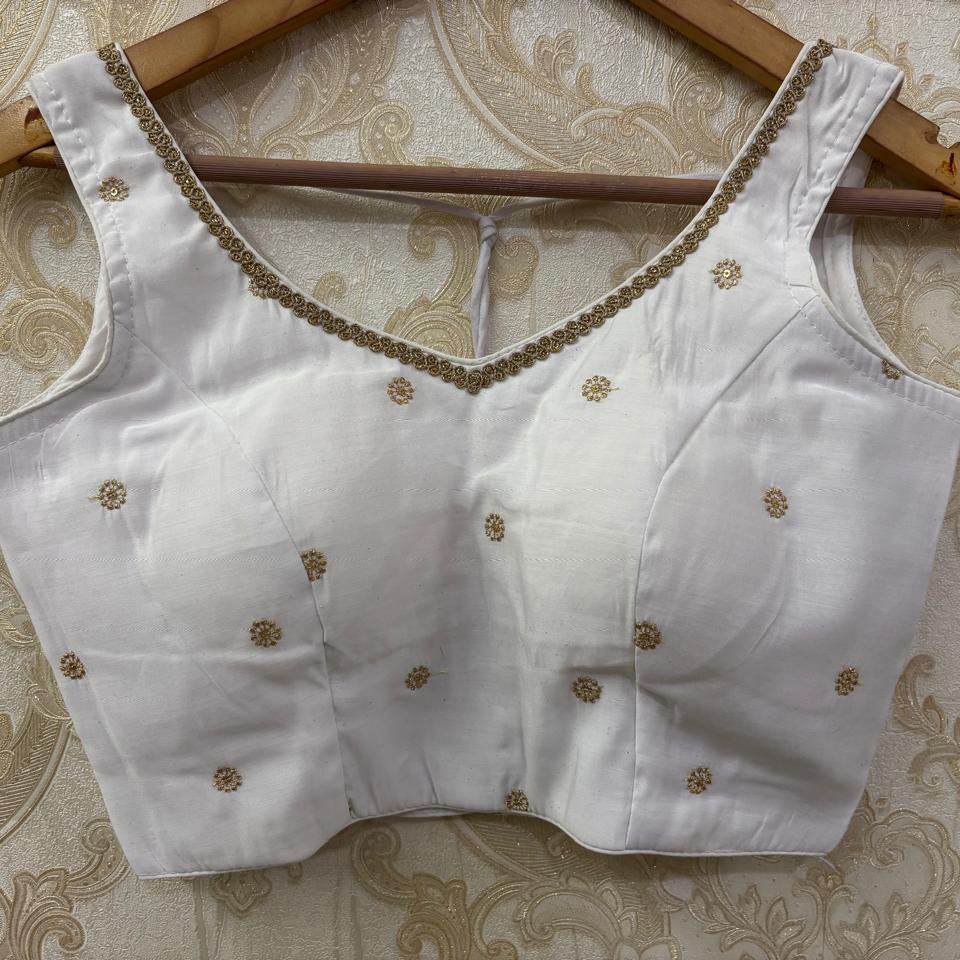 Embroidered Flower Blouse-Size 32- Colors