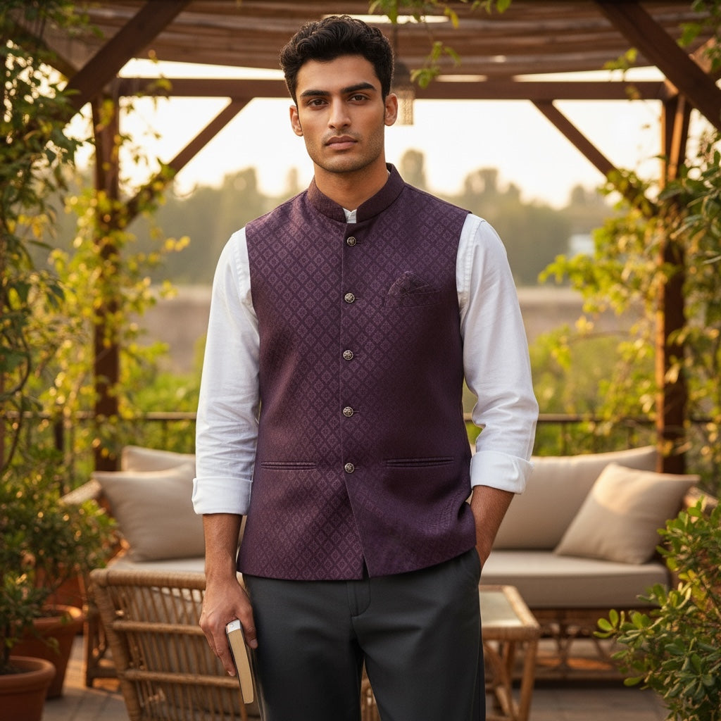 YD Jacquard Vest-2 Colors