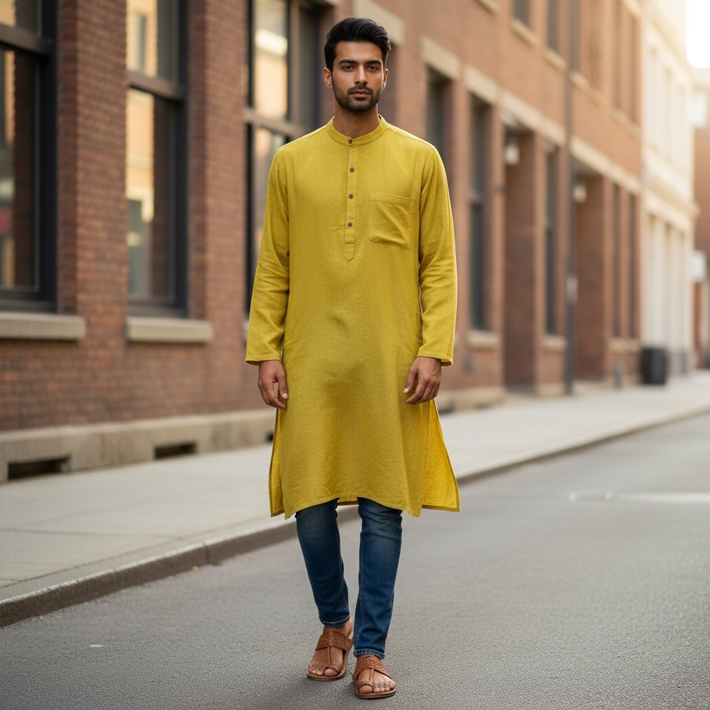Organic Cotton Kurtas- Many Colors - Vintage India NYC