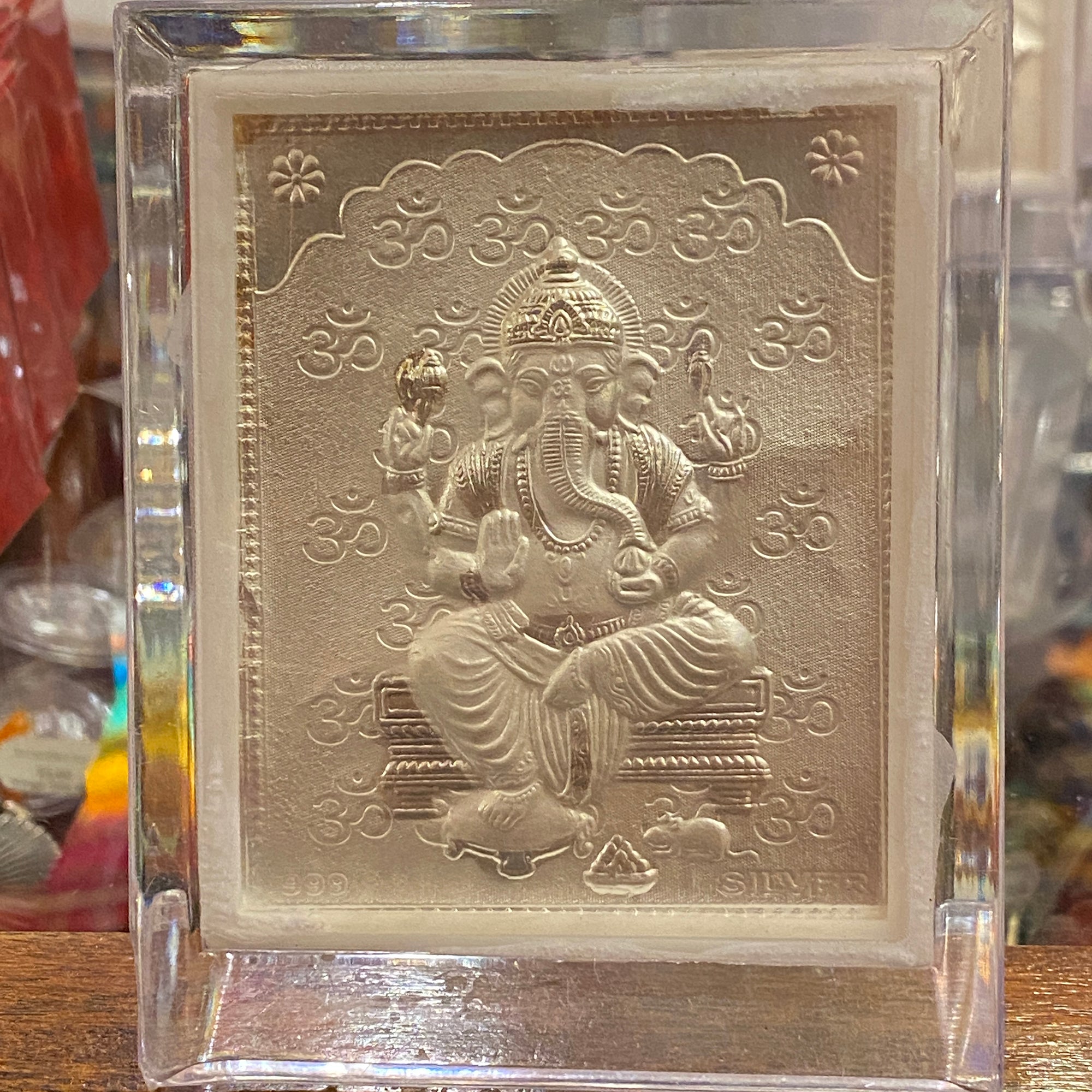 Hindu God & Goddess Religious Silver Frames AUJ Silver (.999) 71 - Vintage India NYC