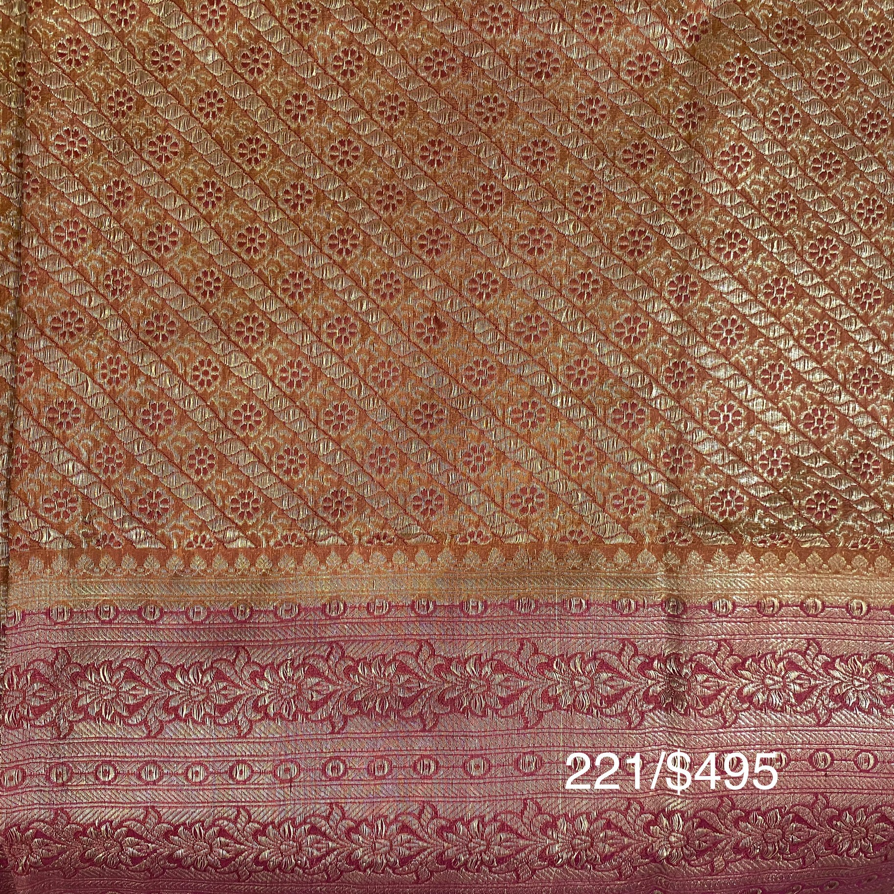 Vintage Banarasi Saree 221 - Vintage India NYC