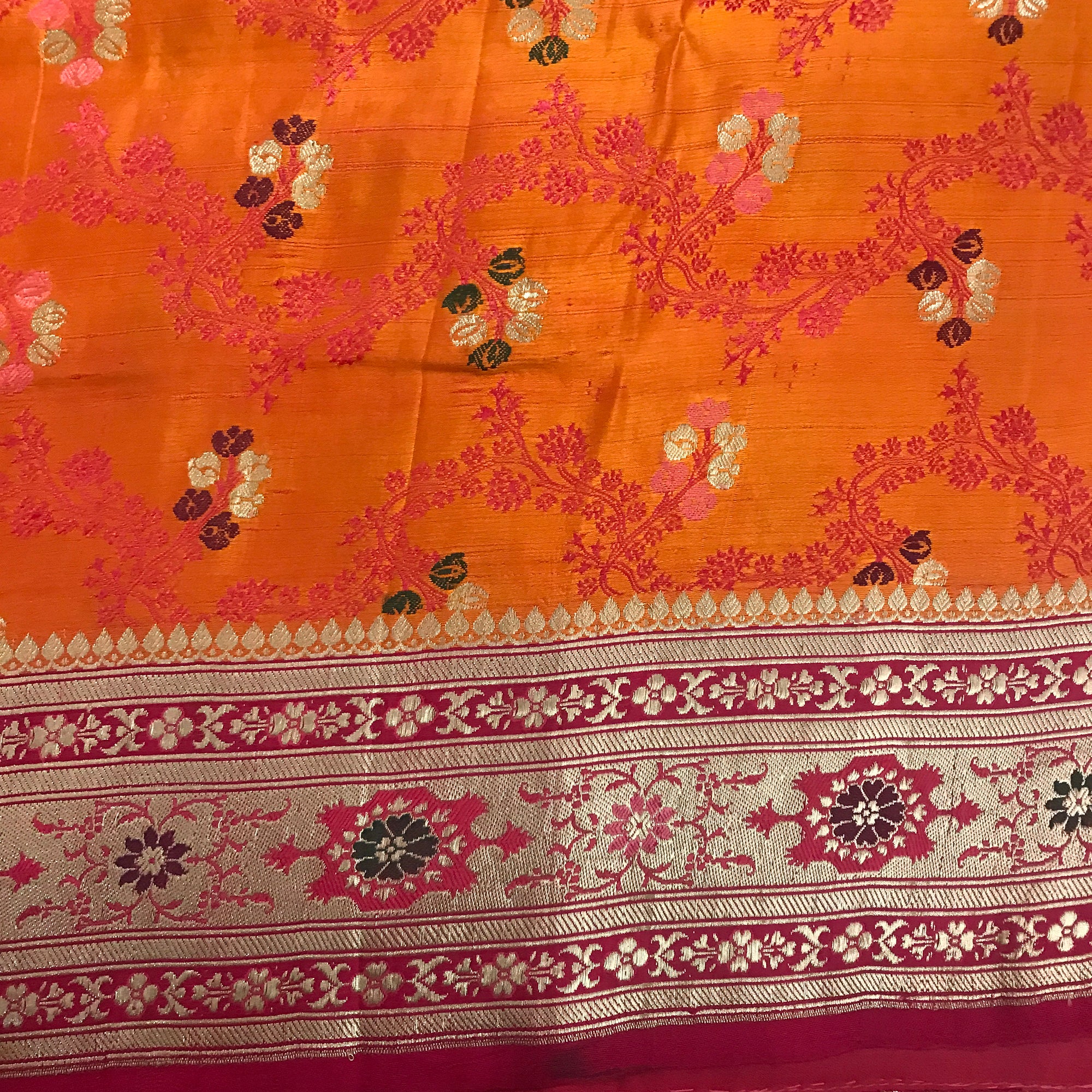 Vintage Banarasi Meena Saree 327 - Vintage India NYC