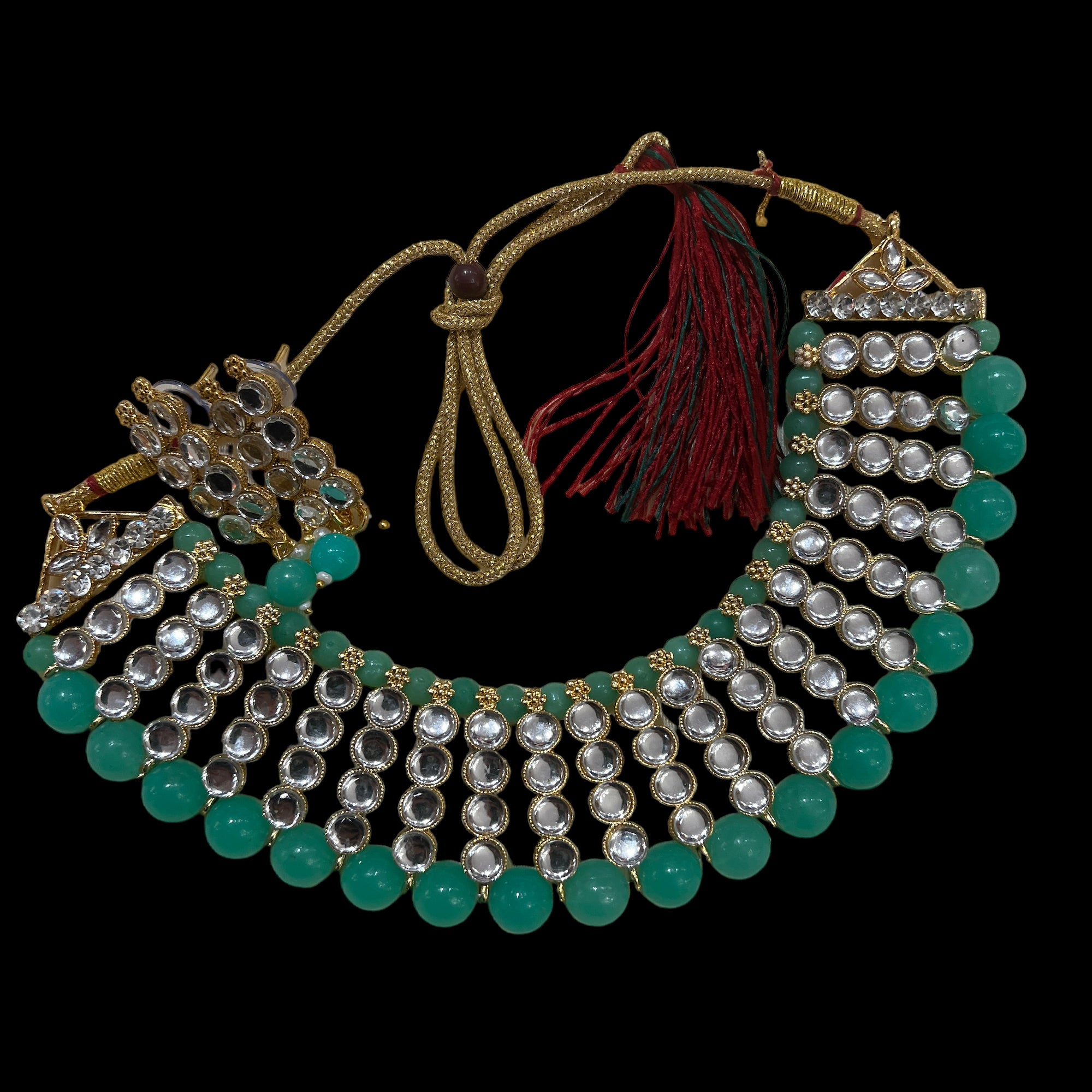 AH Stone Necklace Sets - Vintage India NYC