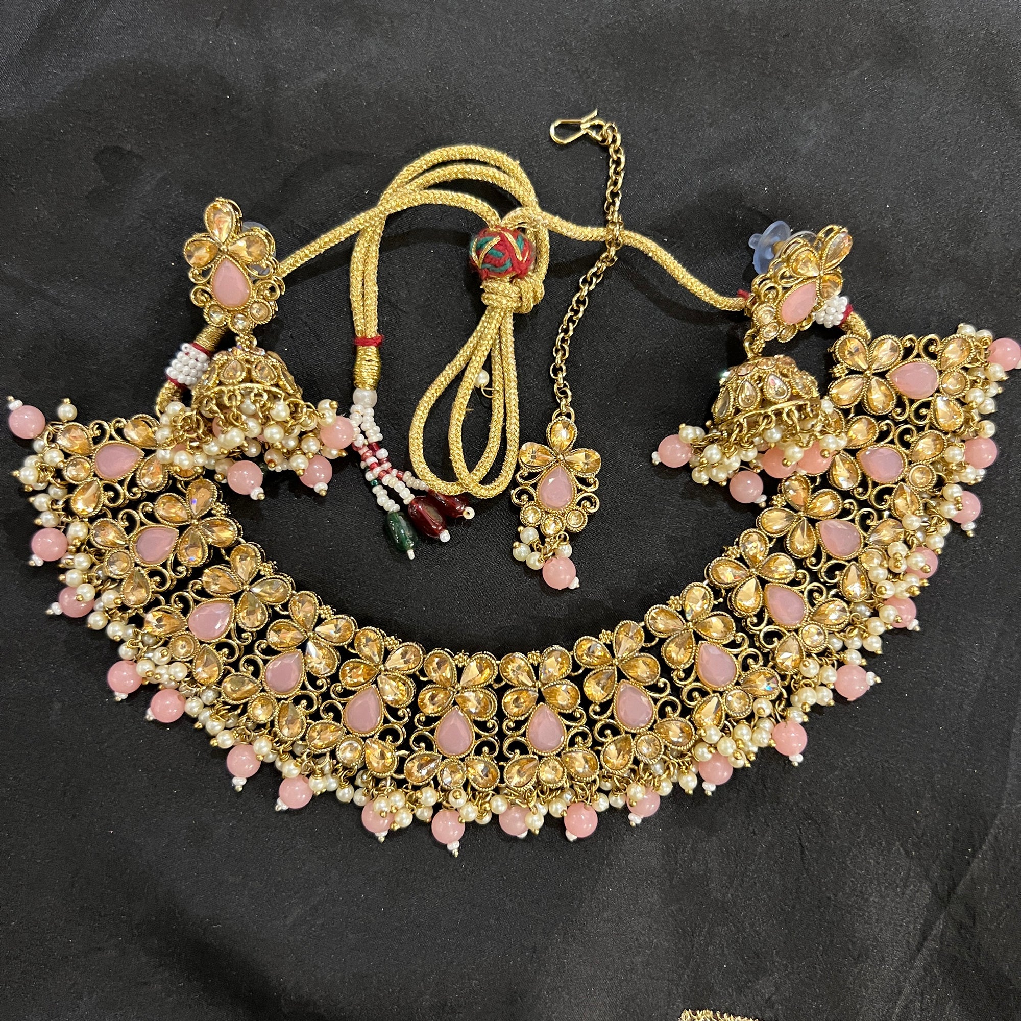 DT Jhumka Necklace Sets - Vintage India NYC