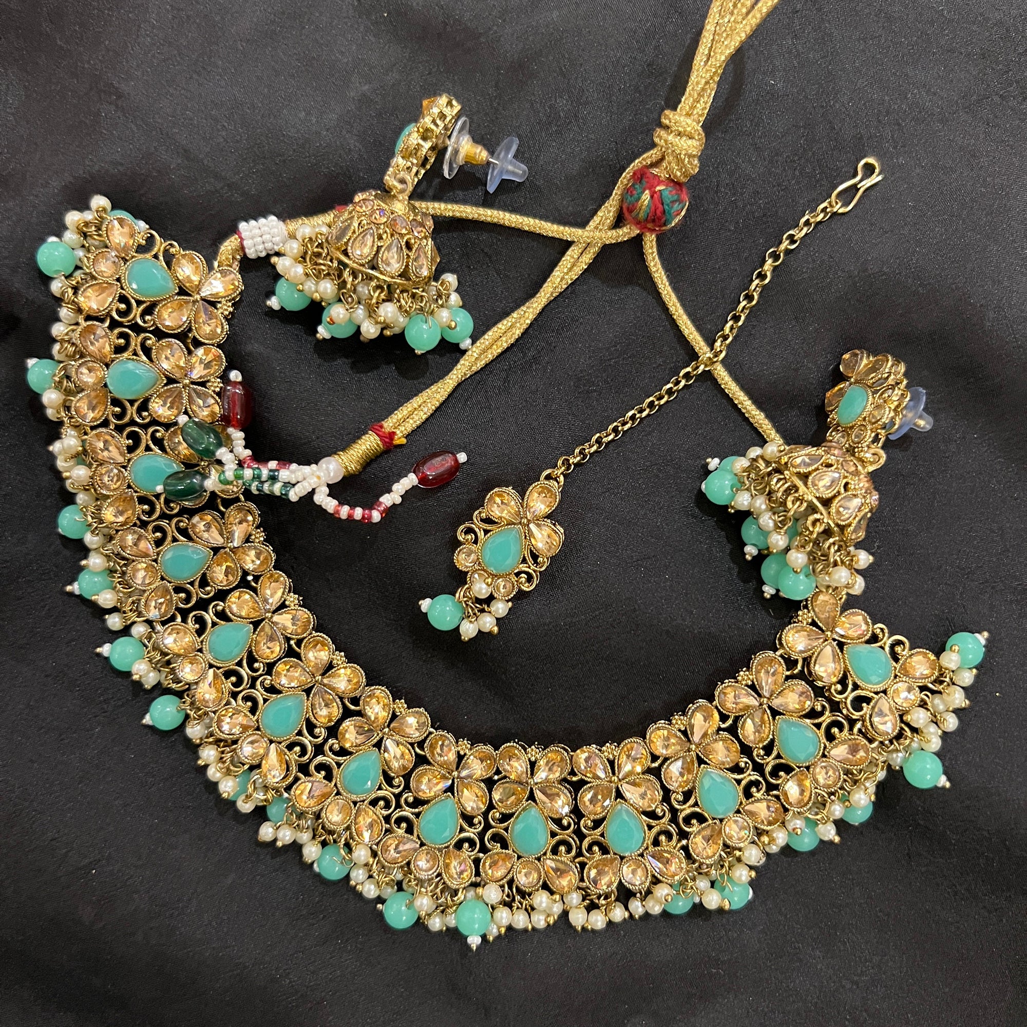 DT Jhumka Necklace Sets - Vintage India NYC
