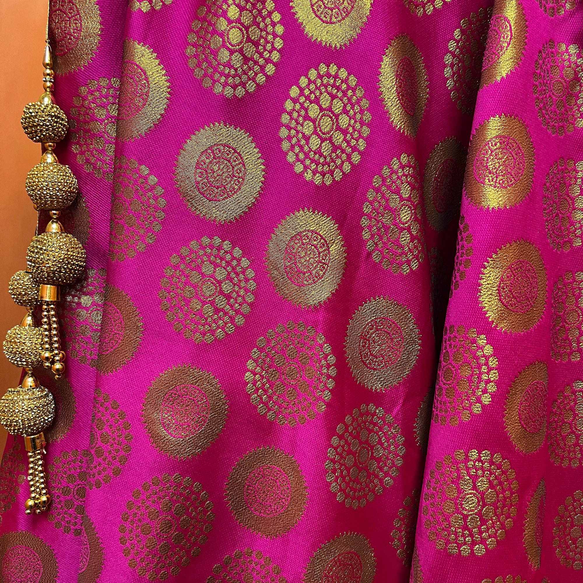 DT Brocade Mandala Lehengas-2 Colors - Vintage India NYC