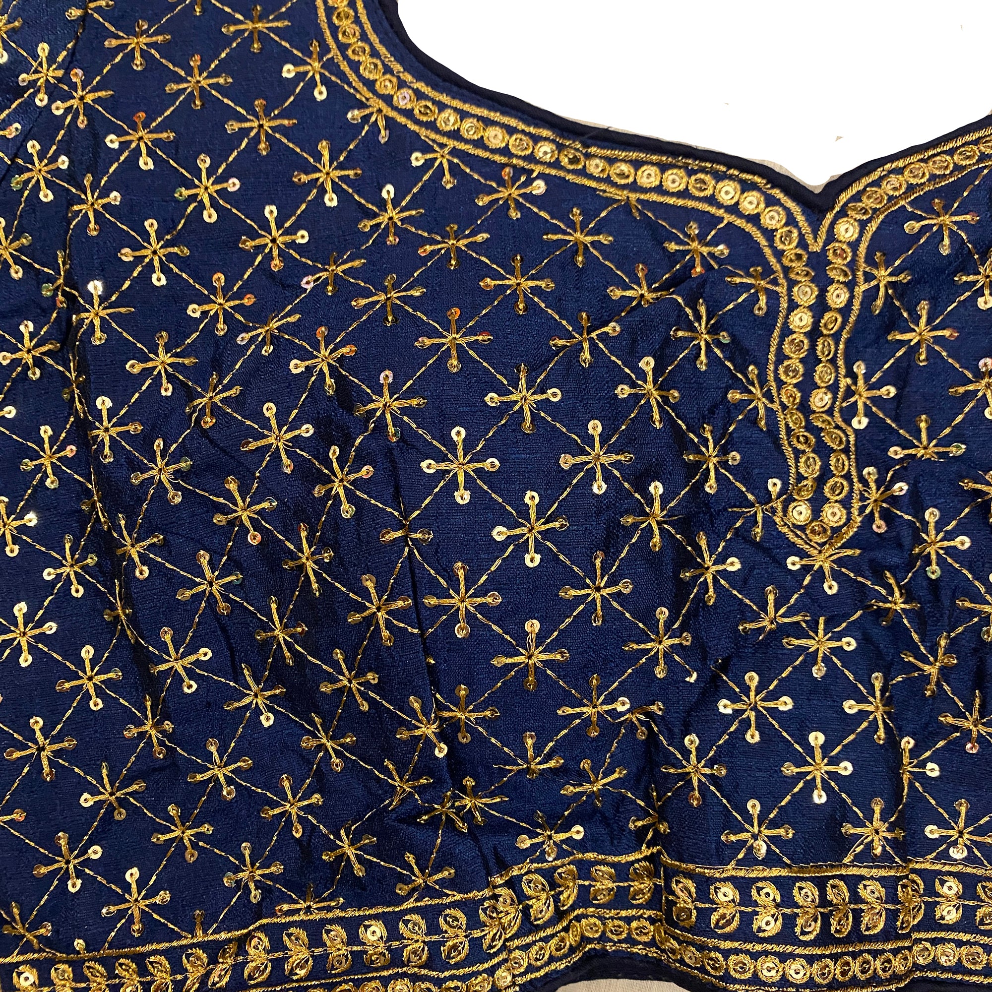 Full Embroidered Saree Blouse-8 Colors - Vintage India NYC