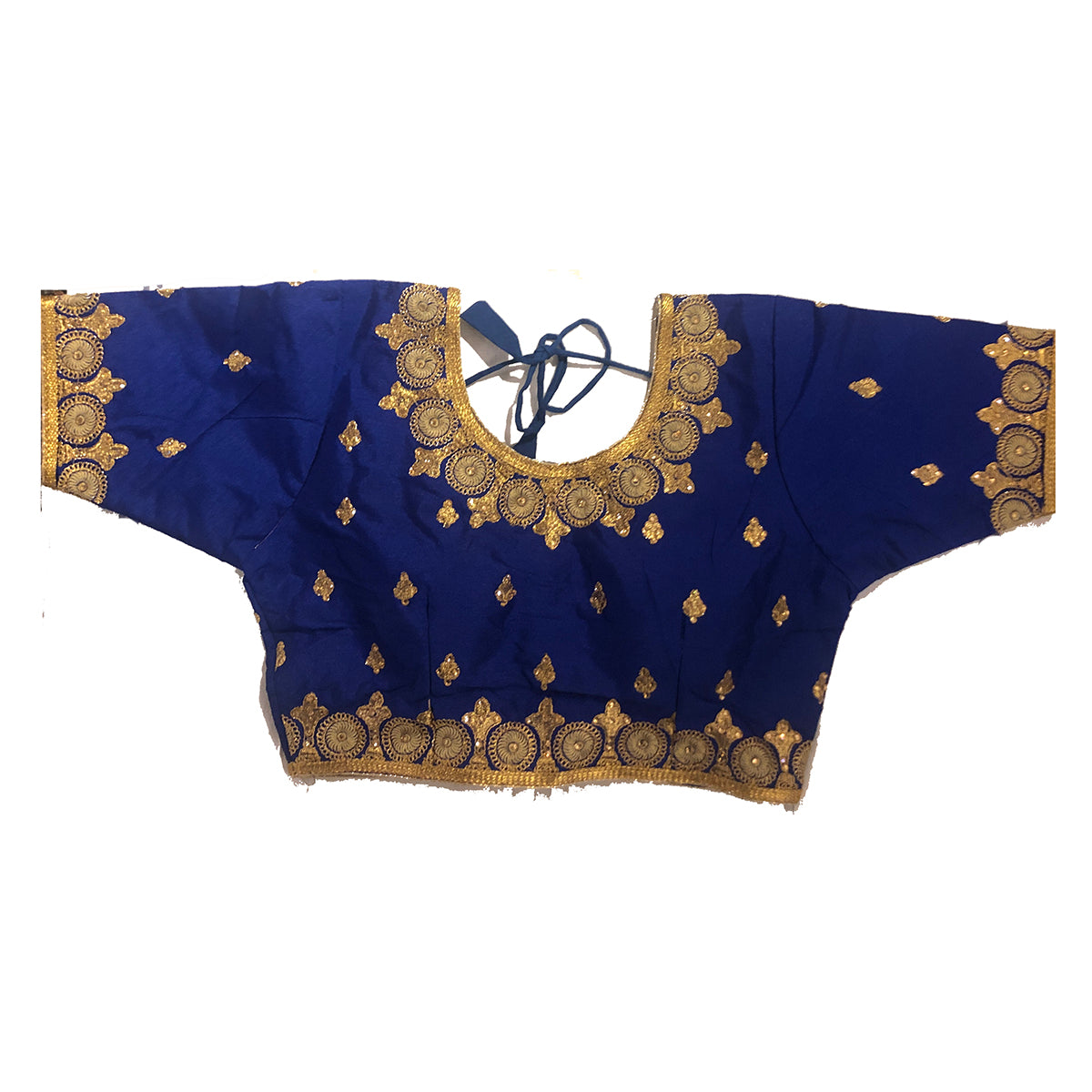 IE Gold Embroidered Choli Blouse - Vintage India NYC