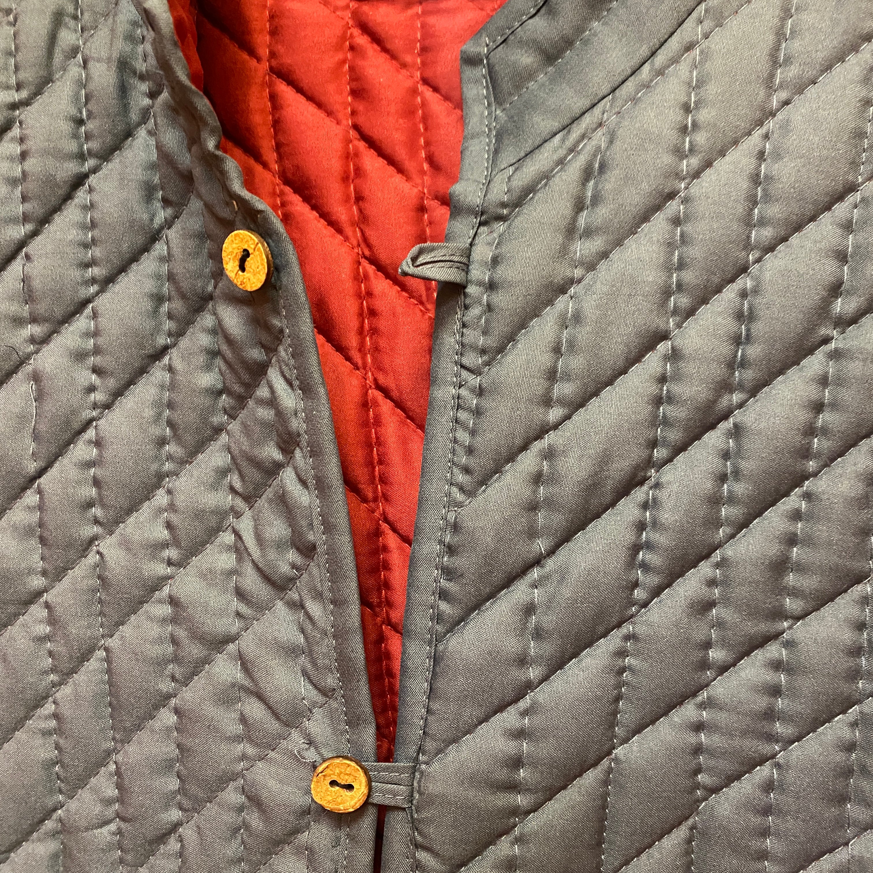 Mens Reversible Quilted Vests-Solid Colors - Vintage India NYC