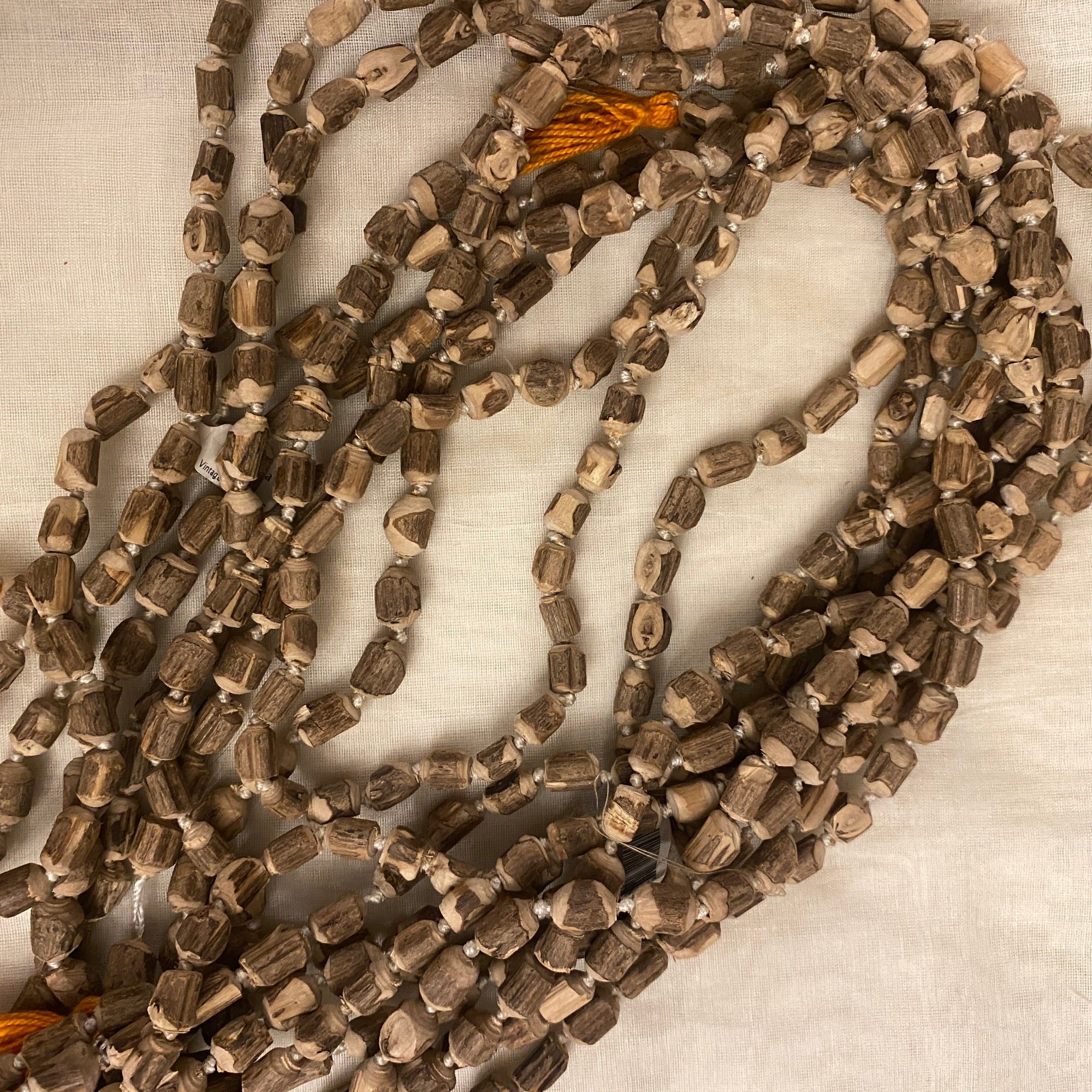 Rough Tulsi mala 108 beads - Vintage India NYC