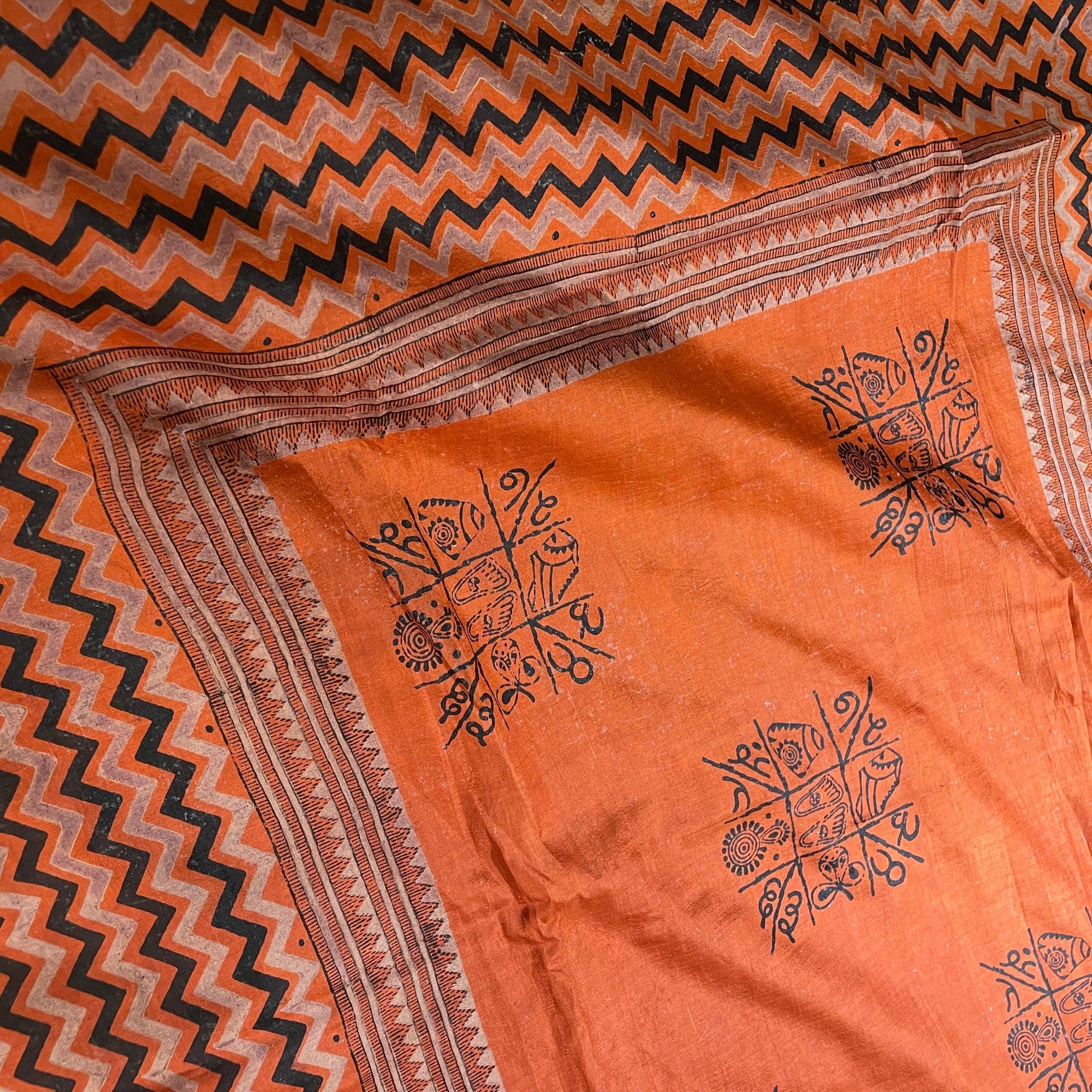 Pallu tribal saree design