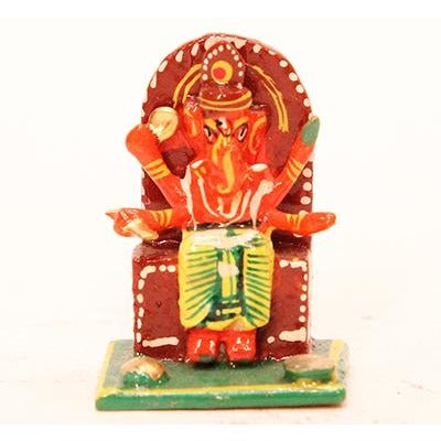 Mini wooden Ganesh - Vintage India NYC