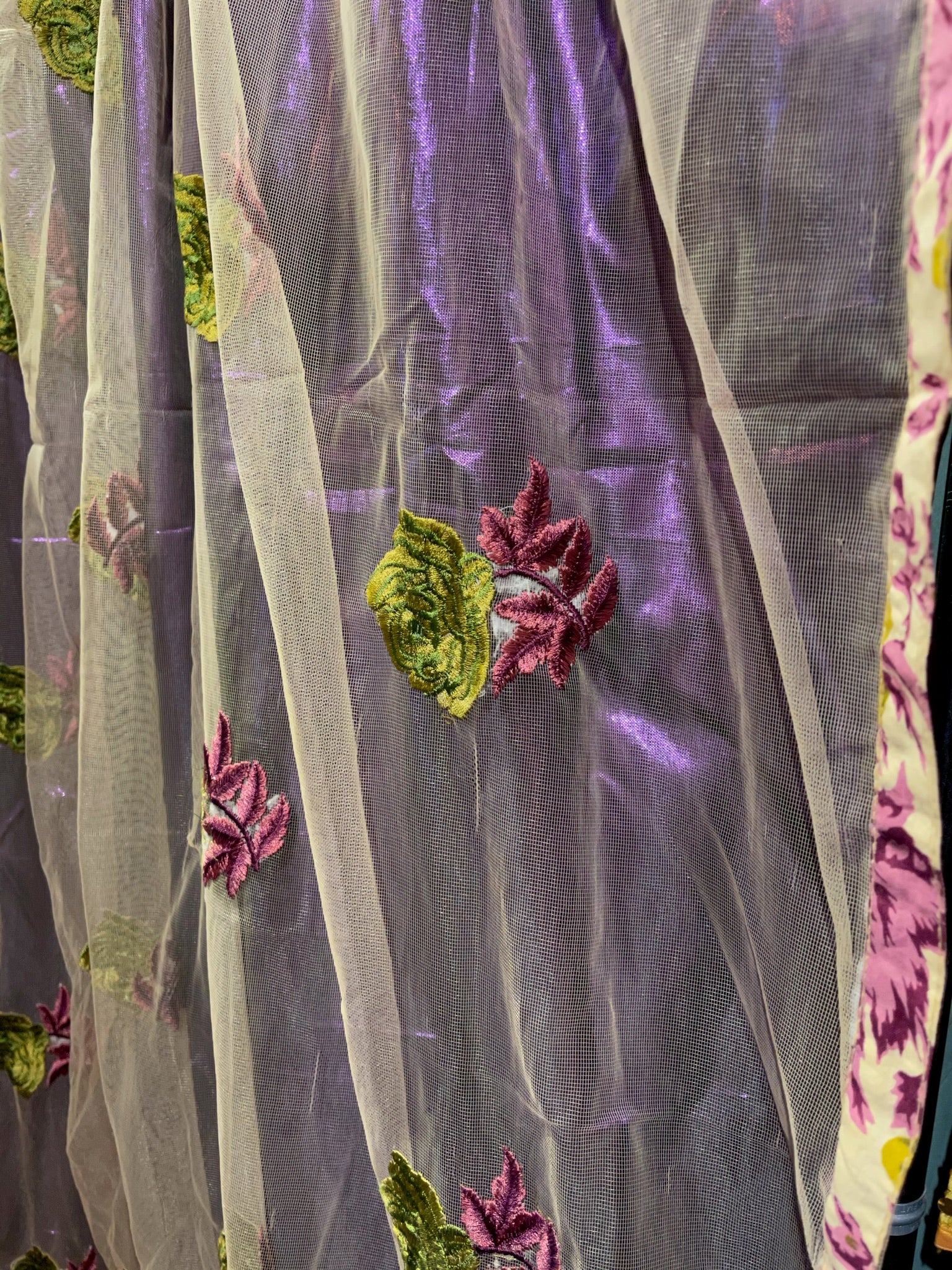 Single Curtains - Purples - Vintage India NYC